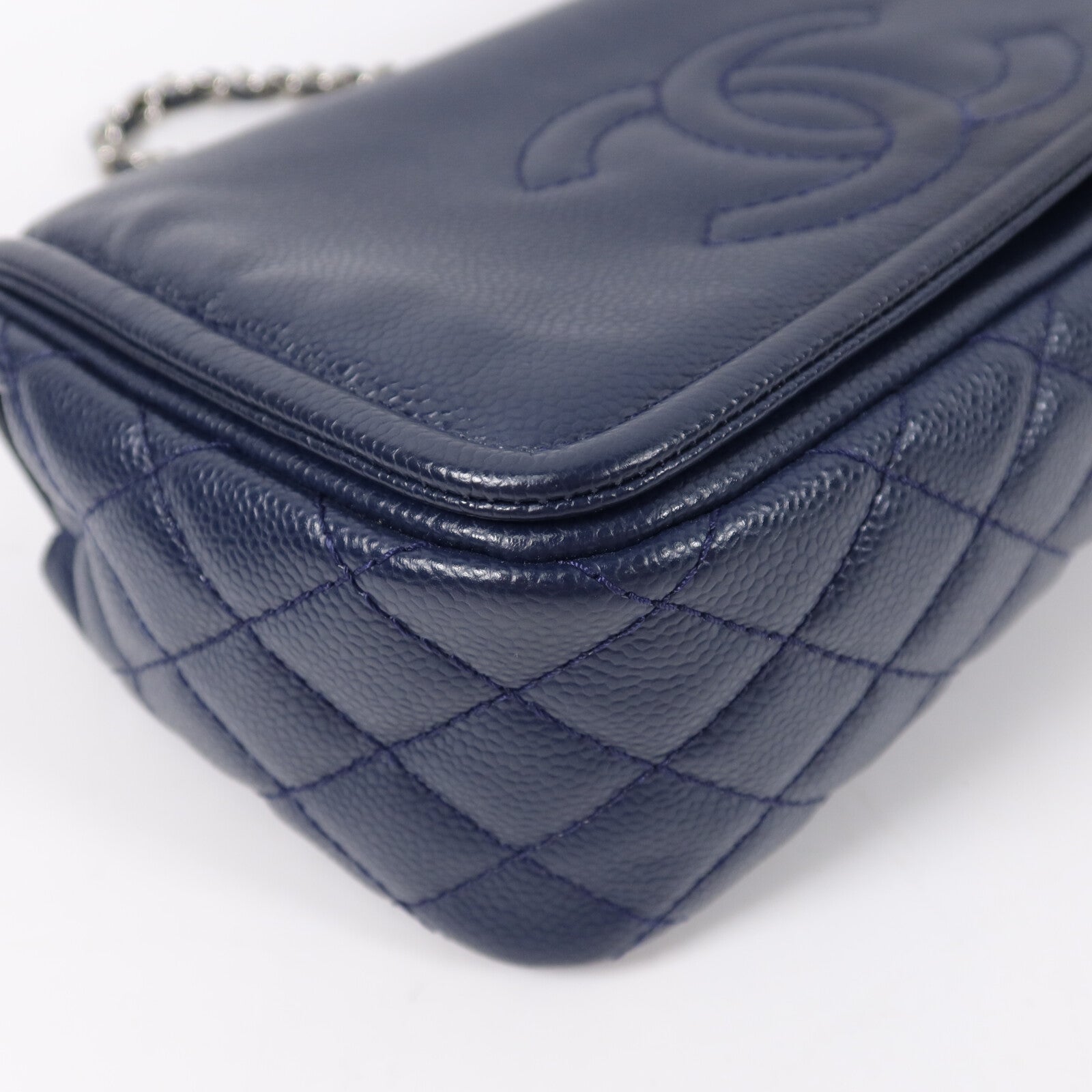 CHANEL 牛皮皮革Chain Shoulder Bag鏈帶肩背袋