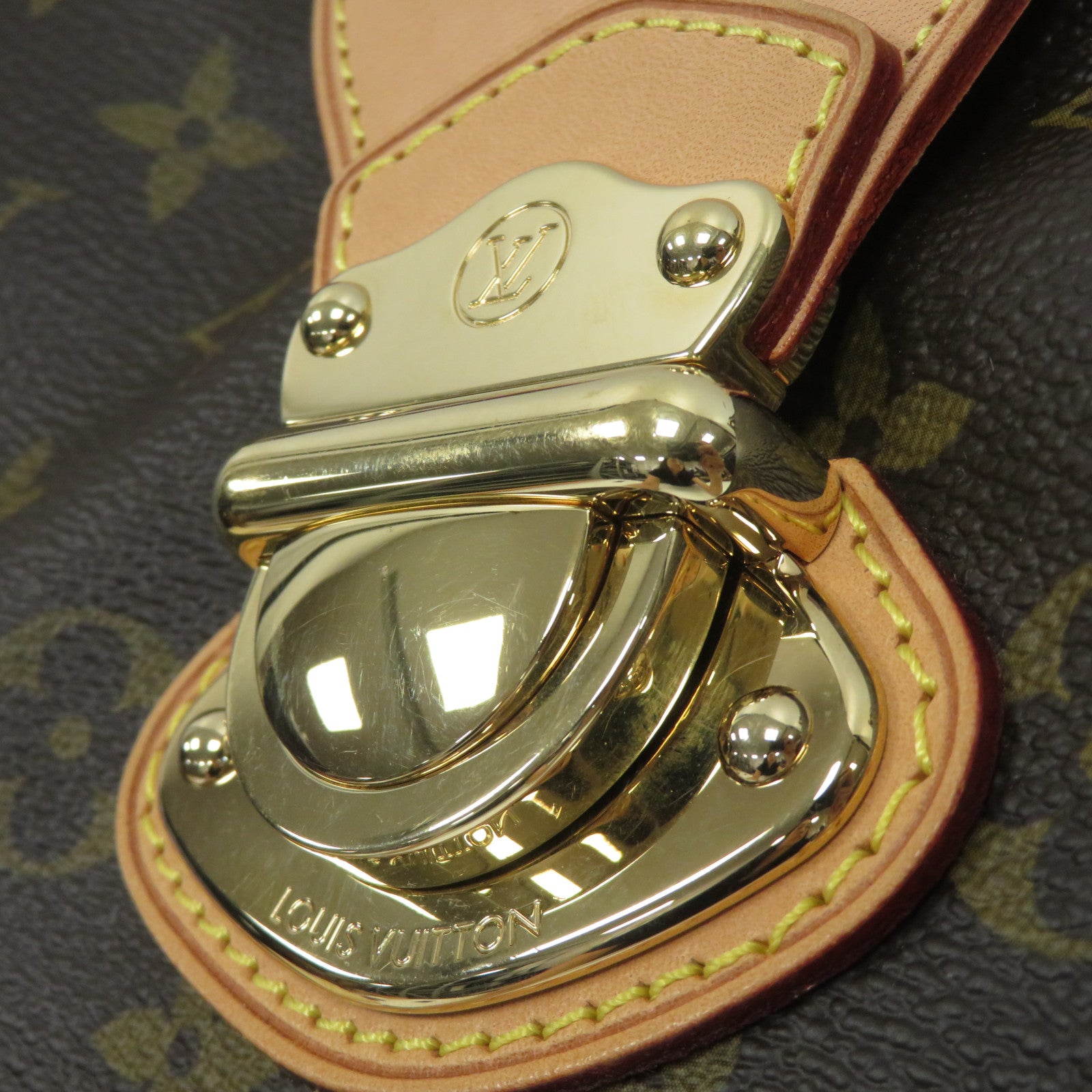 LOUIS VUITTON Monogram Stresa金扣肩背袋啡色