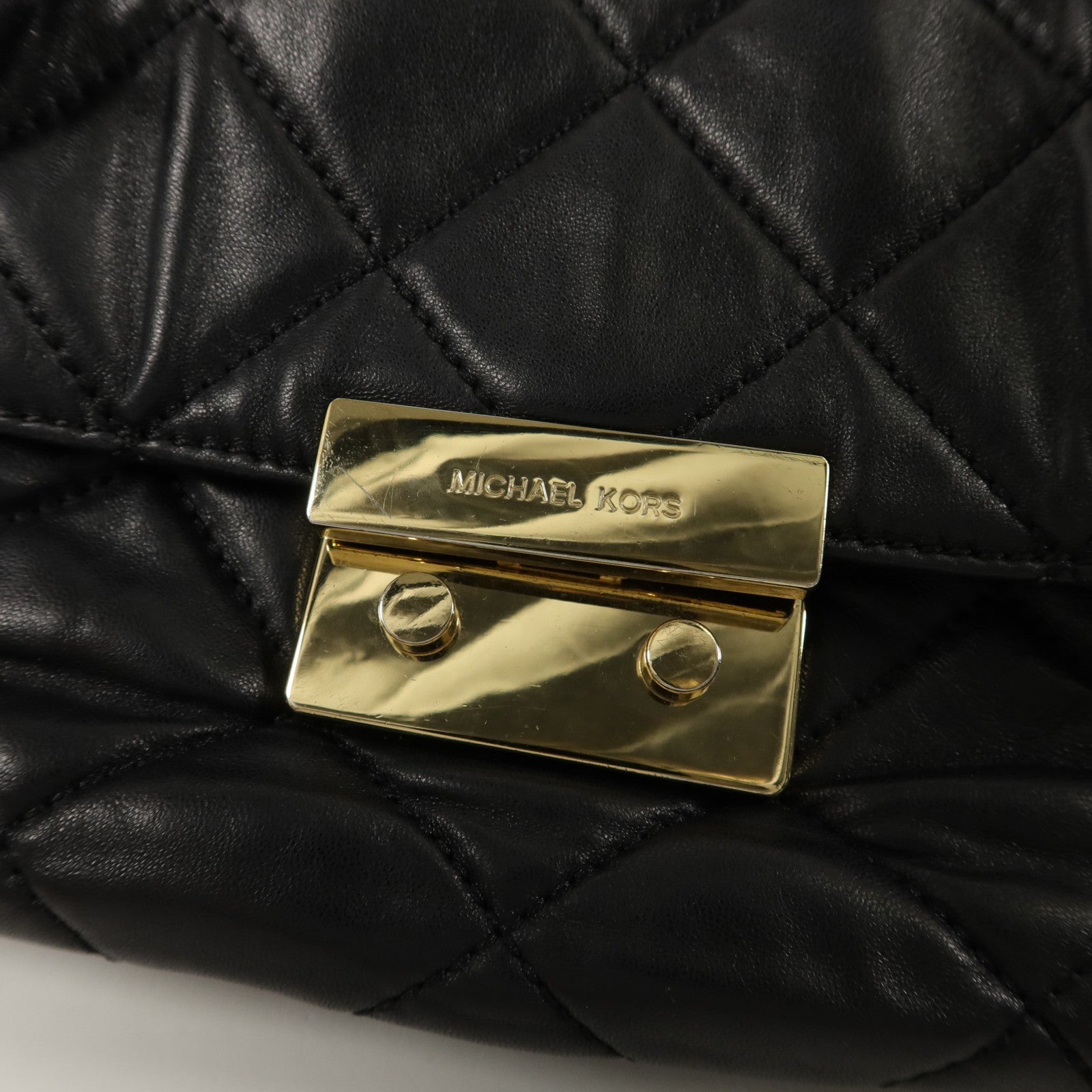 Michael Kors 牛皮皮革Chain Shoulder鏈帶肩背袋