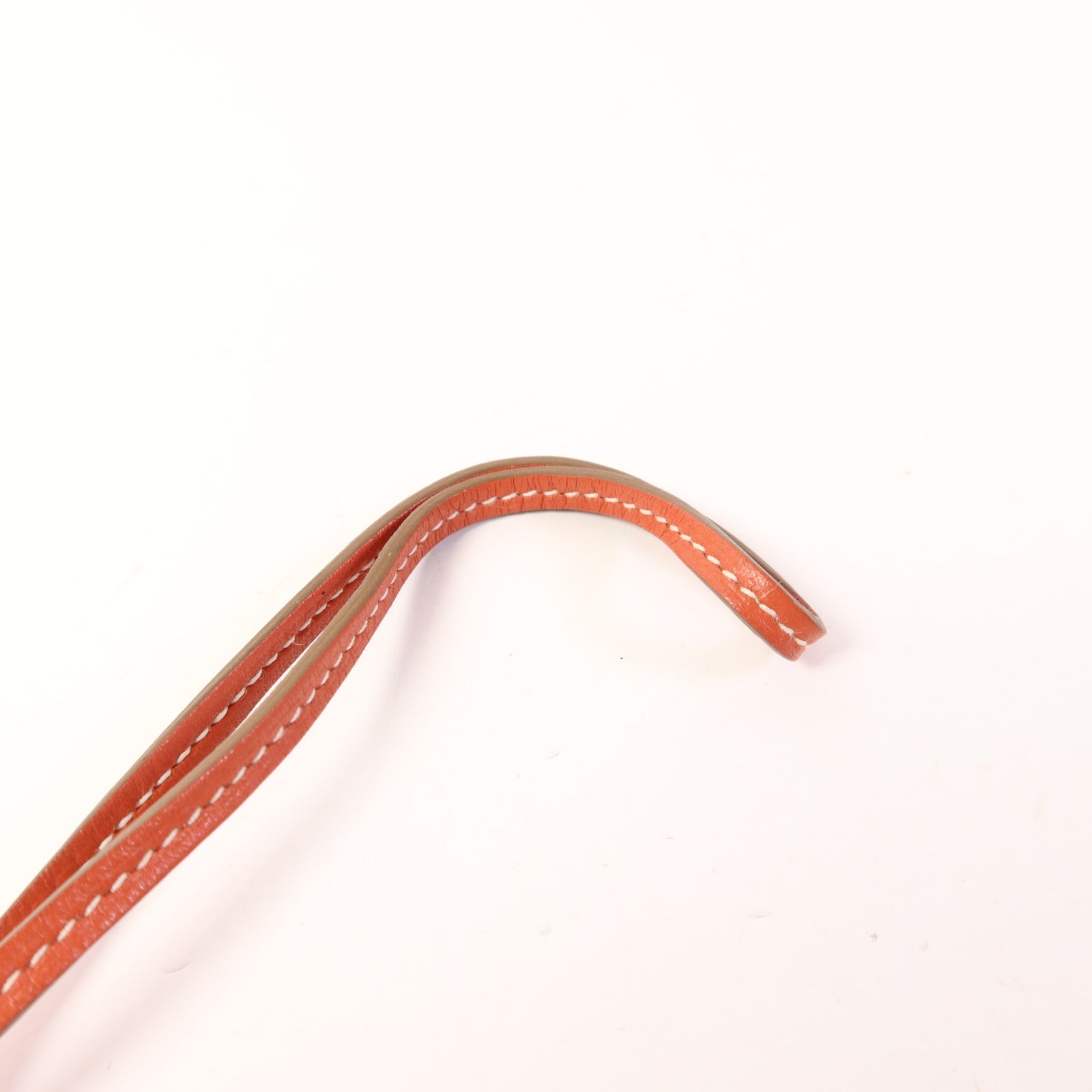 HERMES Swift皮革Padlock Horseshoe Charm掛飾Sanguine