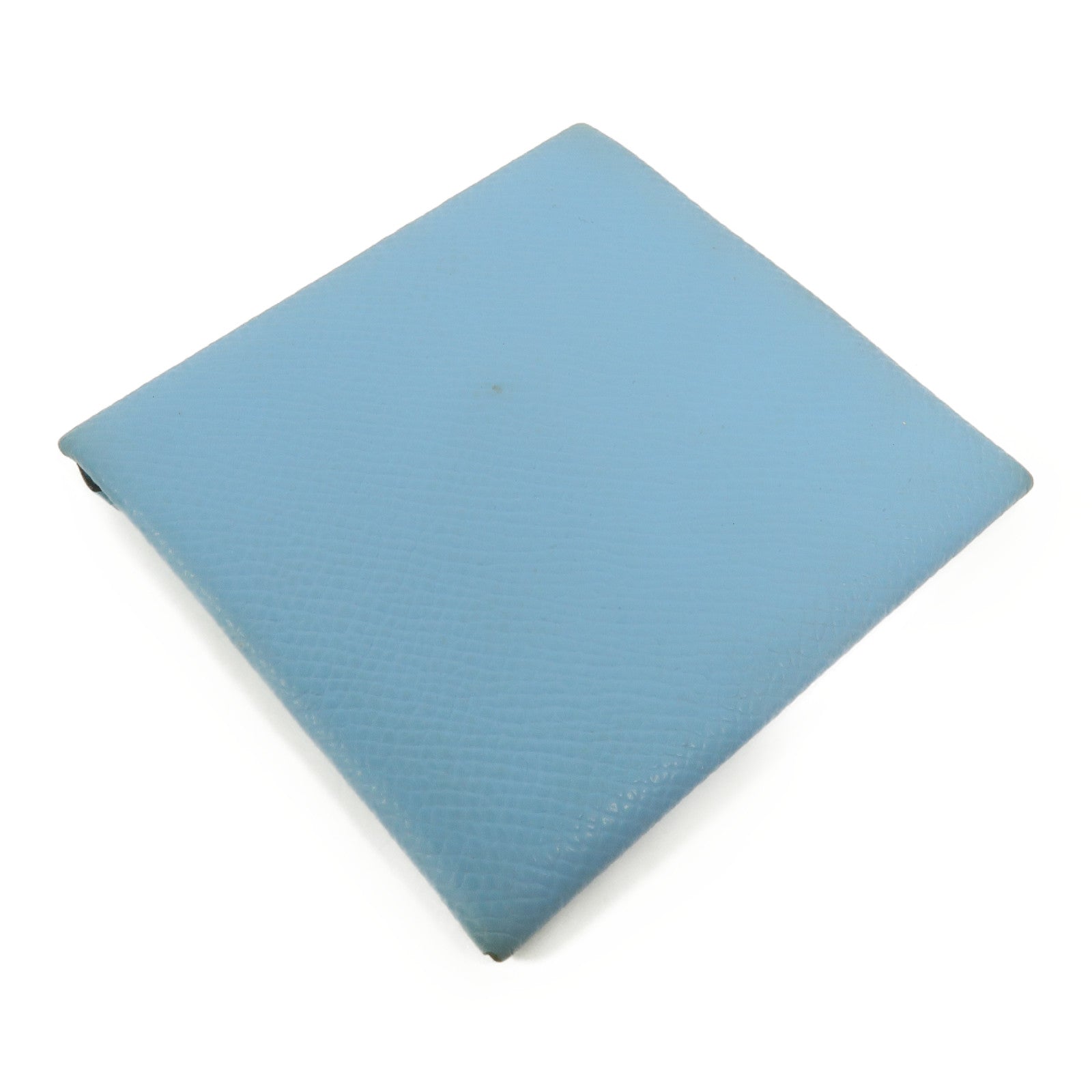 HERMES Epsom皮革Bastia零錢包Celeste