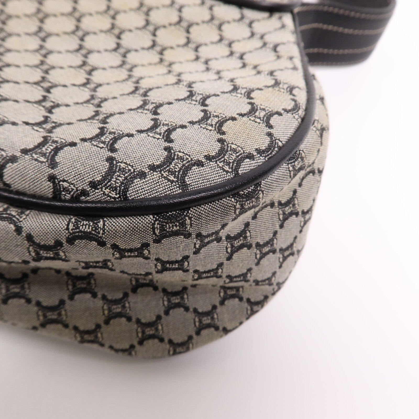 CELINE 帆布Shoulder Bag銀扣肩背袋