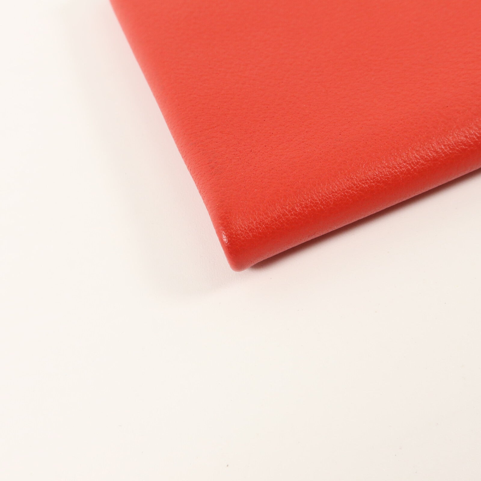 HERMES Evercolor皮革Atout Pouch 14(PM)小袋Rouge Casaque/Bleu Du Nord