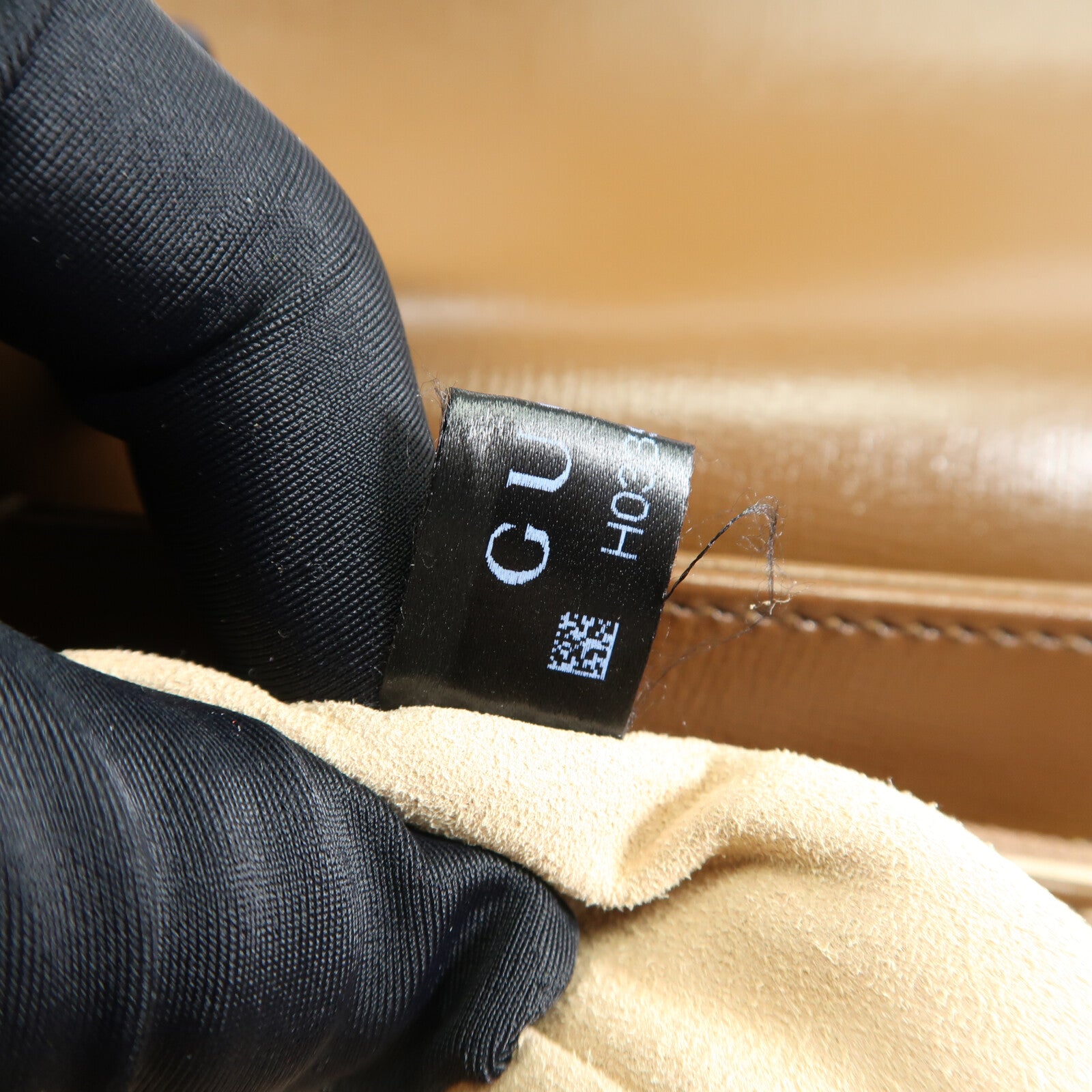 GUCCI 塗層皮革Morsebit 1955金扣肩背袋