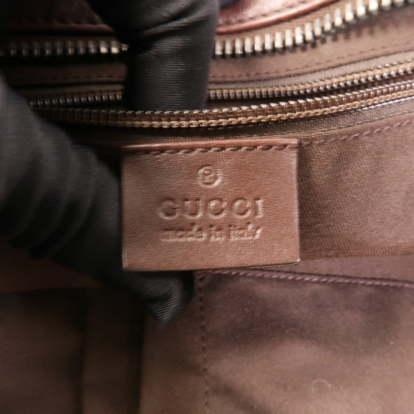 GUCCI 牛皮皮革GG Guccissima Tote手挽肩背兩用袋