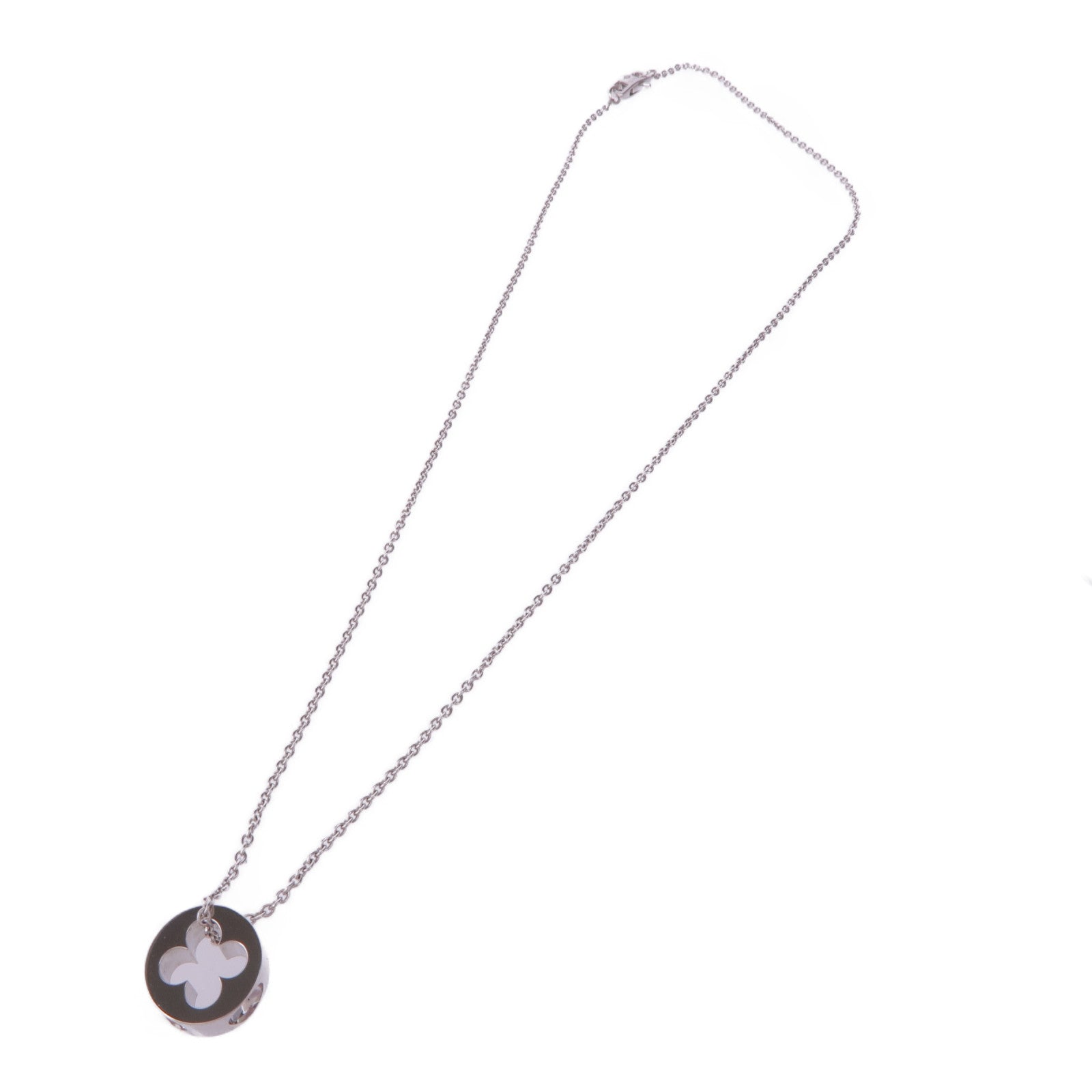 LOUIS VUITTON 18K白金Empreinte Pendant項鍊