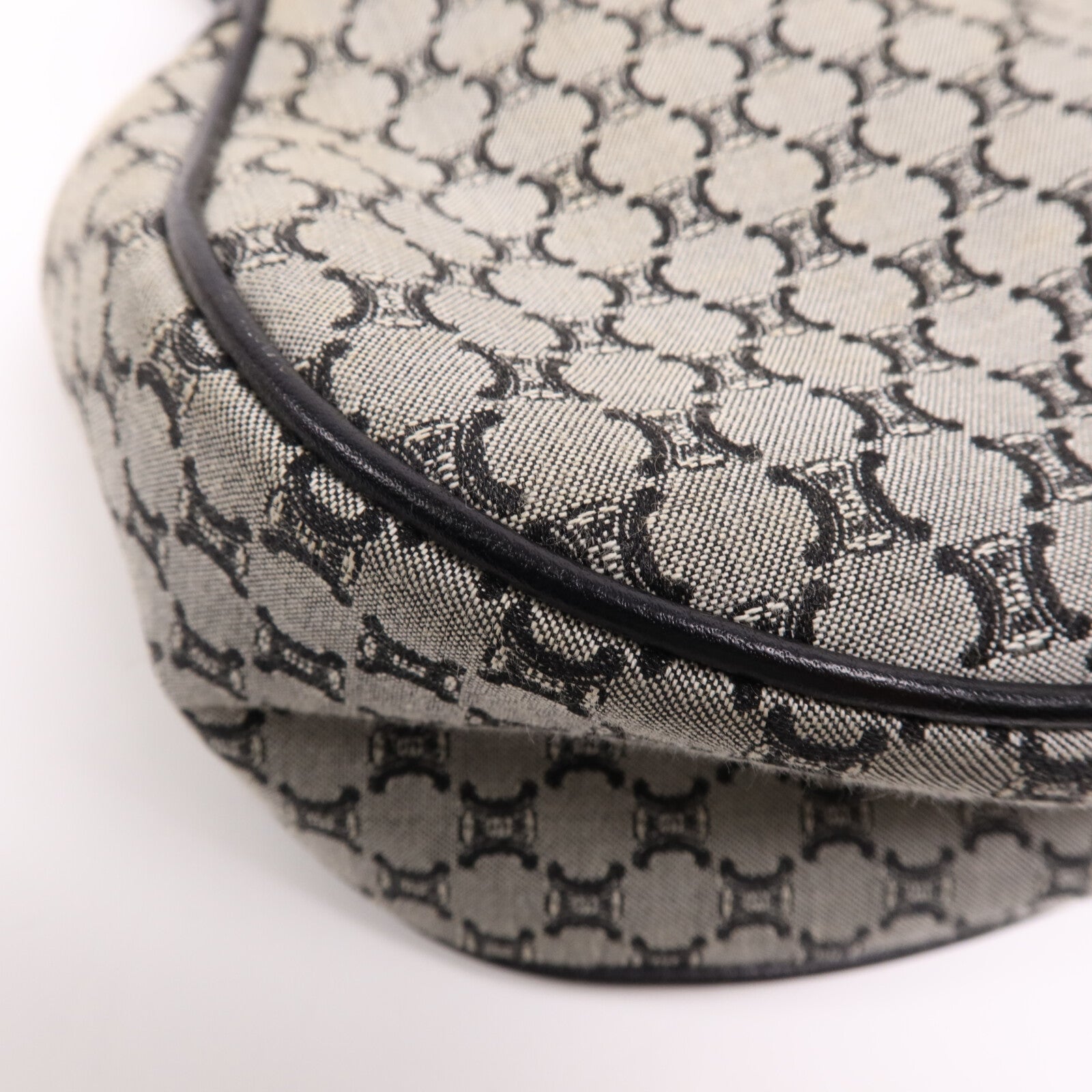 CELINE 帆布Shoulder Bag銀扣肩背袋