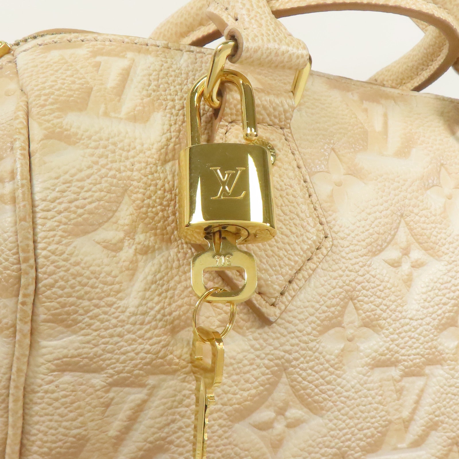 LOUIS VUITTON 【激減優惠】Monogram Empreinte Speedy Bandouliere金扣手挽肩背兩用袋