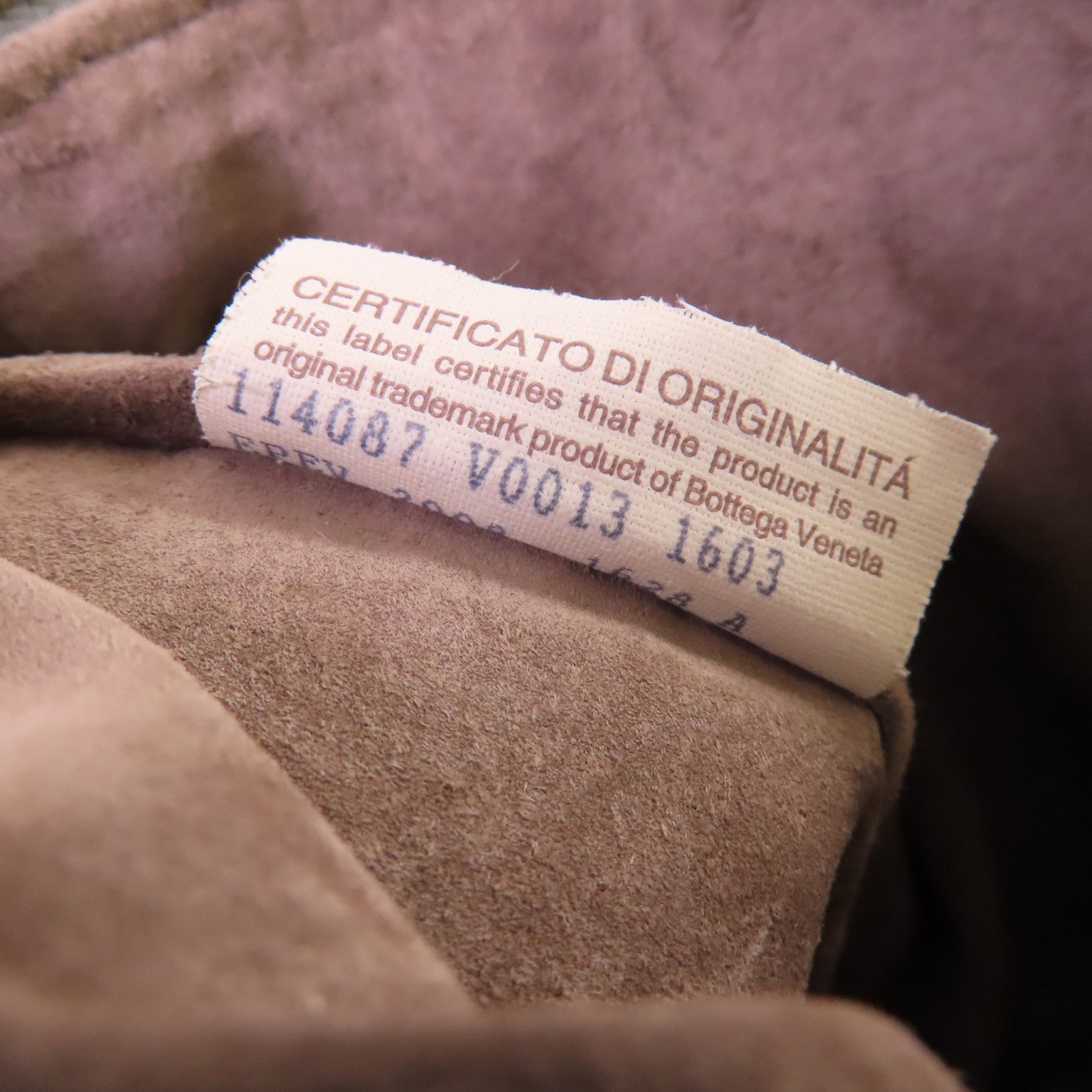 BOTTEGA VENETA 織紋皮革Handbag金扣手挽袋灰色
