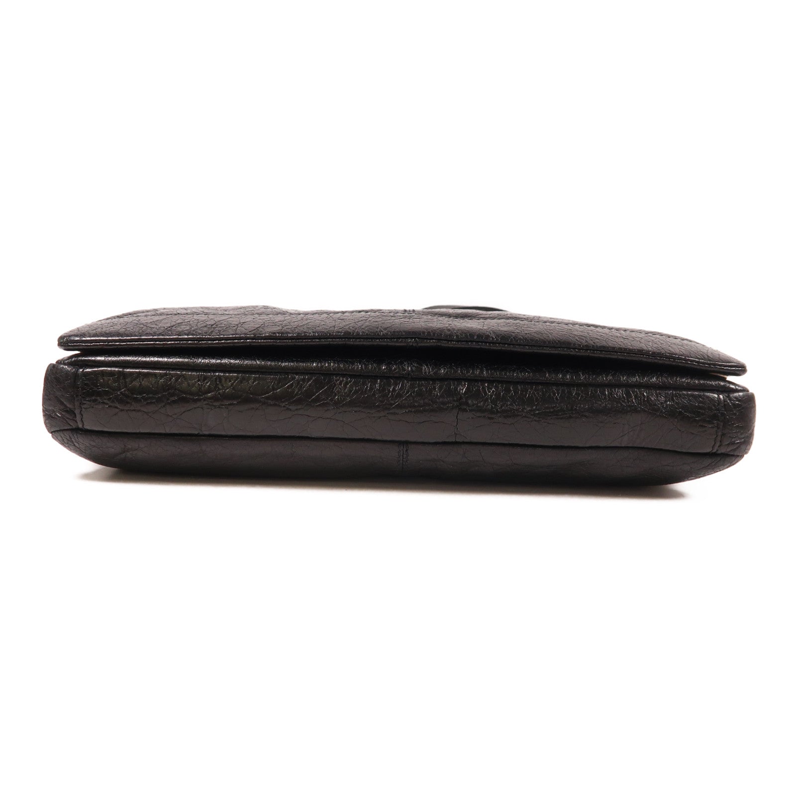 BALENCIAGA 牛皮皮革Bag銀扣手挽肩背兩用袋