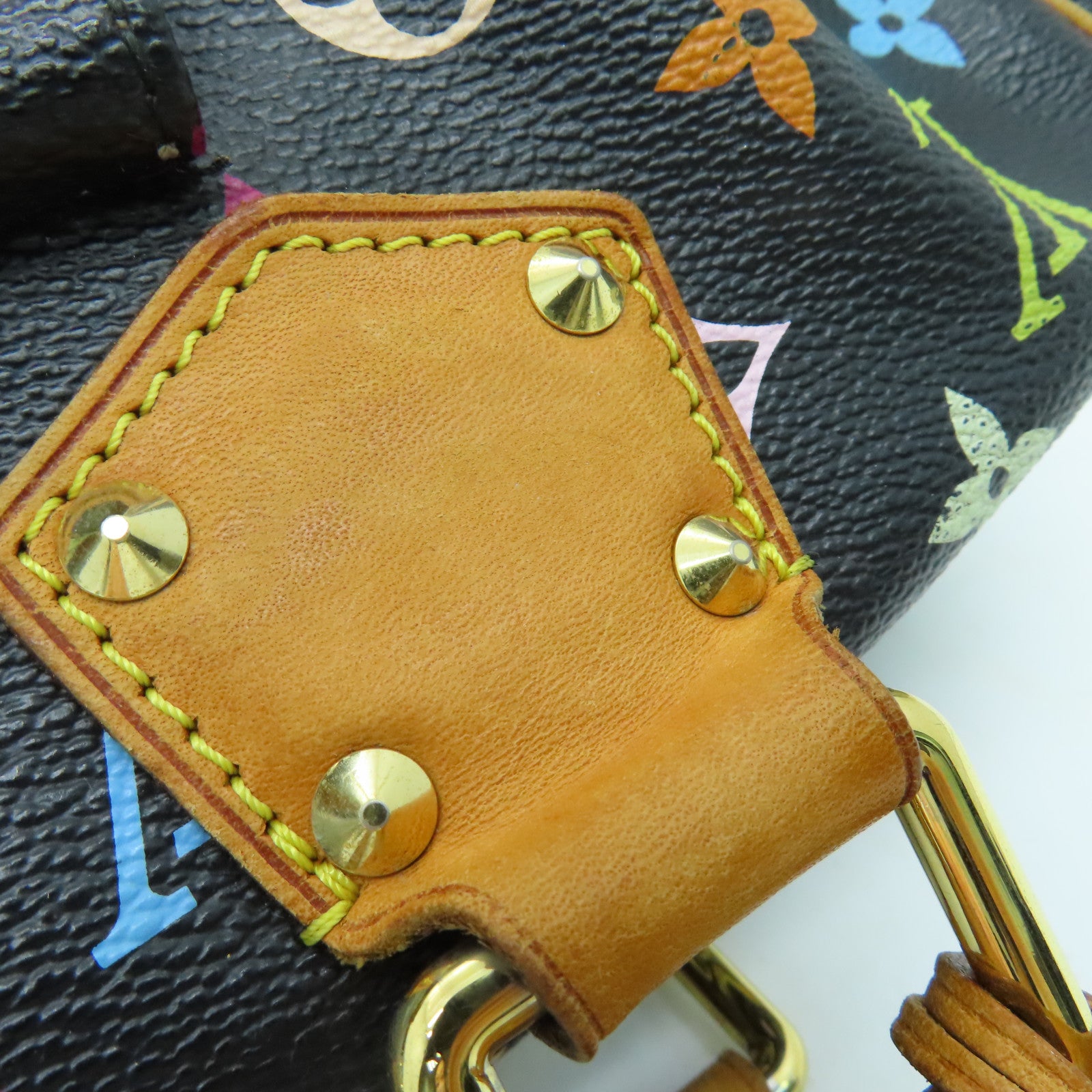 LOUIS VUITTON 【激減優惠】Monogram Multicolore Speedy 30金扣手挽袋黑色彩色