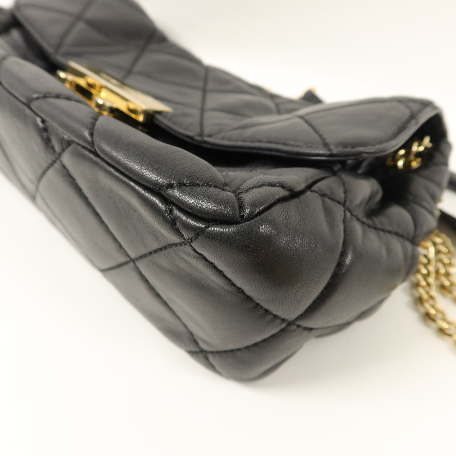 Michael Kors 牛皮皮革Chain Shoulder鏈帶肩背袋