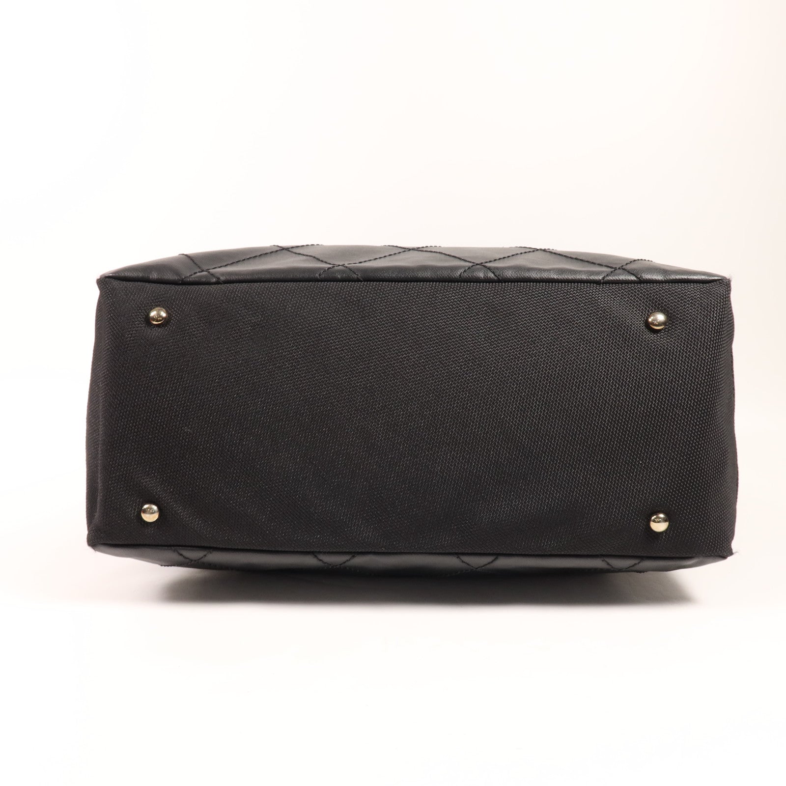 CHANEL 塗層帆布/尼龍Paris Biarritz Tote銀扣手挽袋