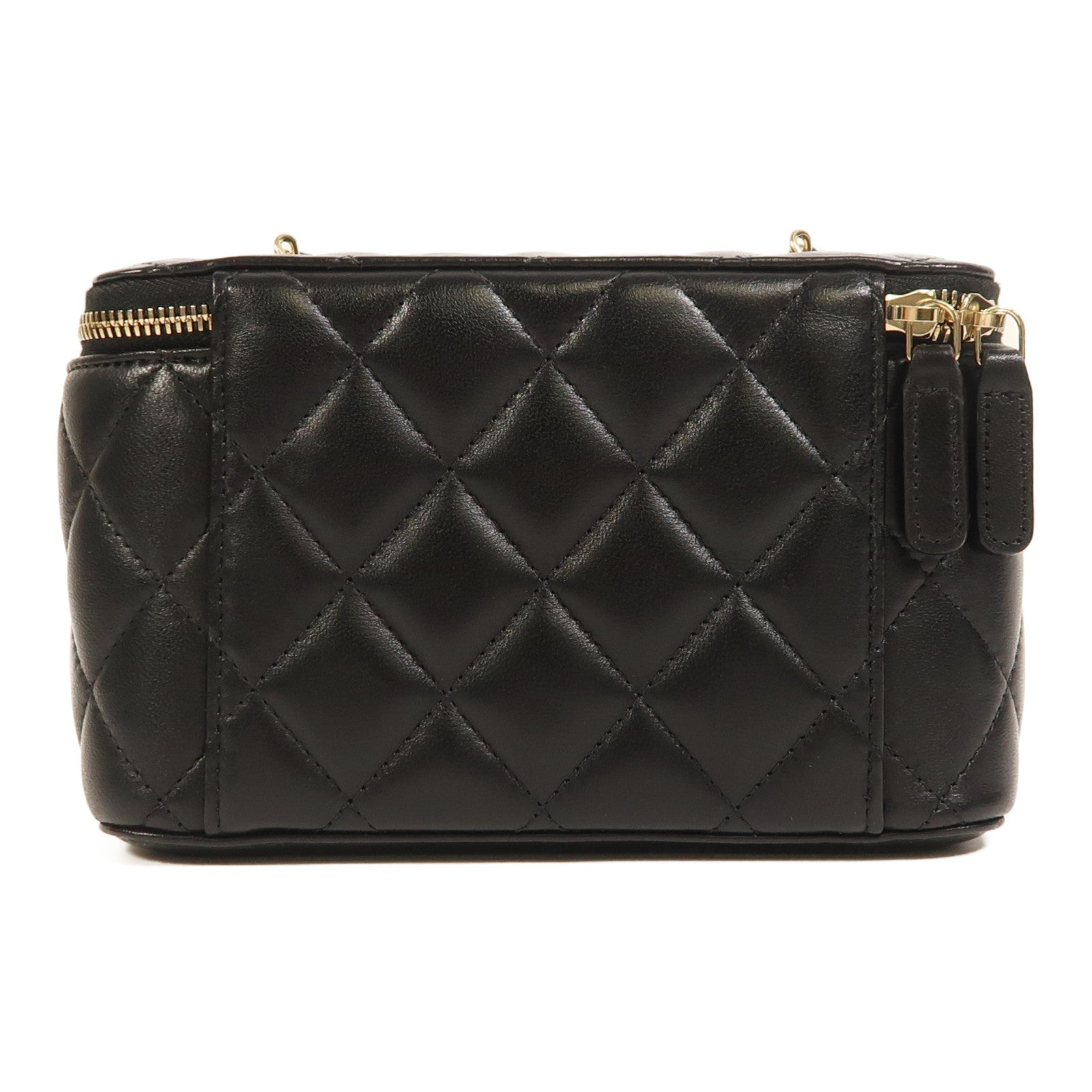 CHANEL 羊皮皮革Vanity Case金扣鏈帶肩背袋