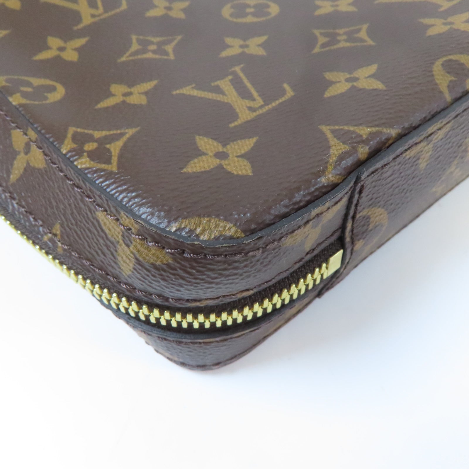 LOUIS VUITTON 【激減優惠】Monogram Soft Trunk Messenger Bag金扣肩背袋啡色