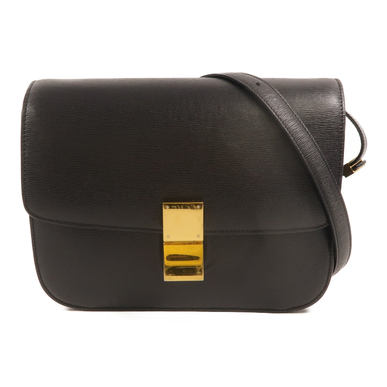CELINE 【激減優惠】牛皮皮革Classic Box Medium肩背袋