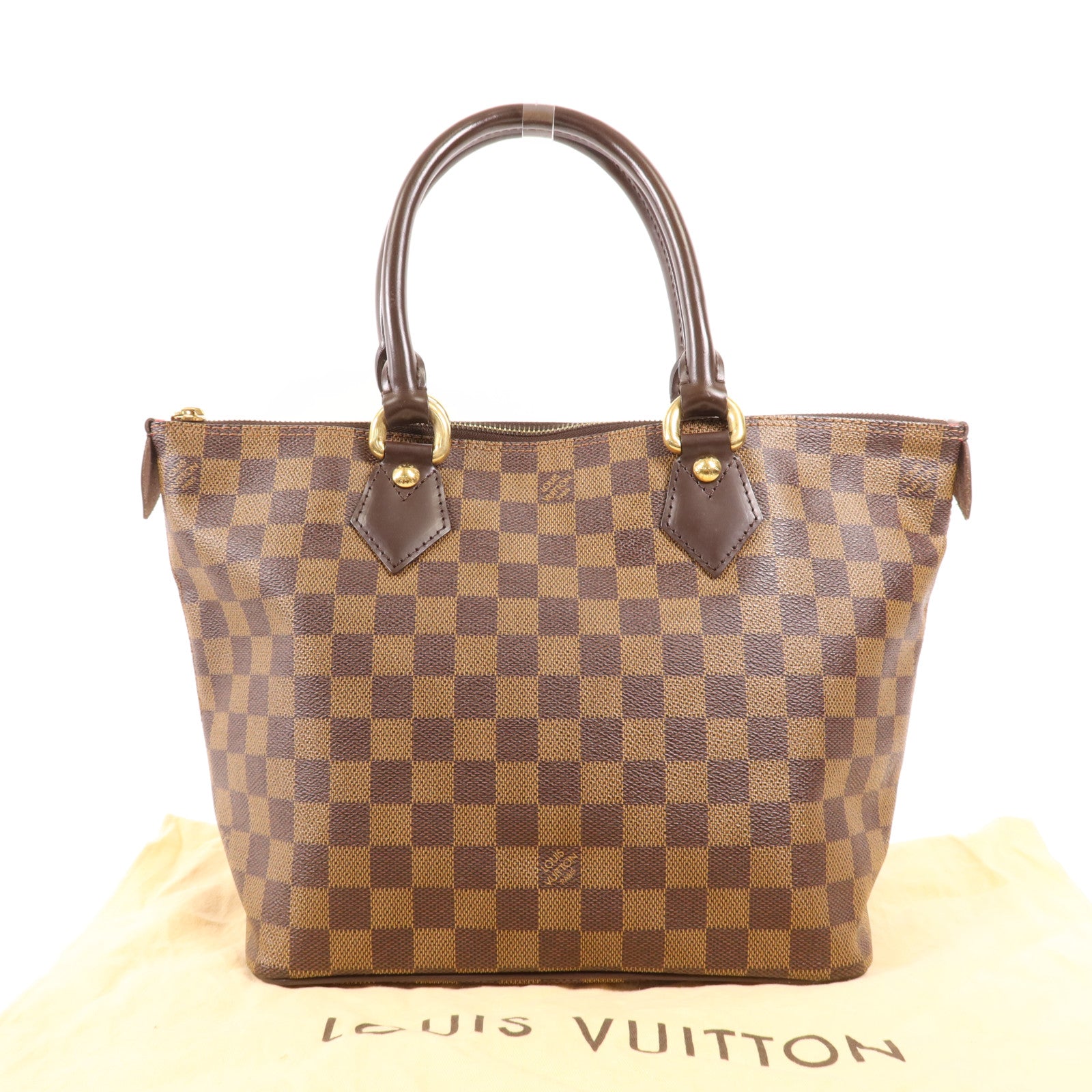 LOUIS VUITTON Damier Saleya PM金扣肩背袋