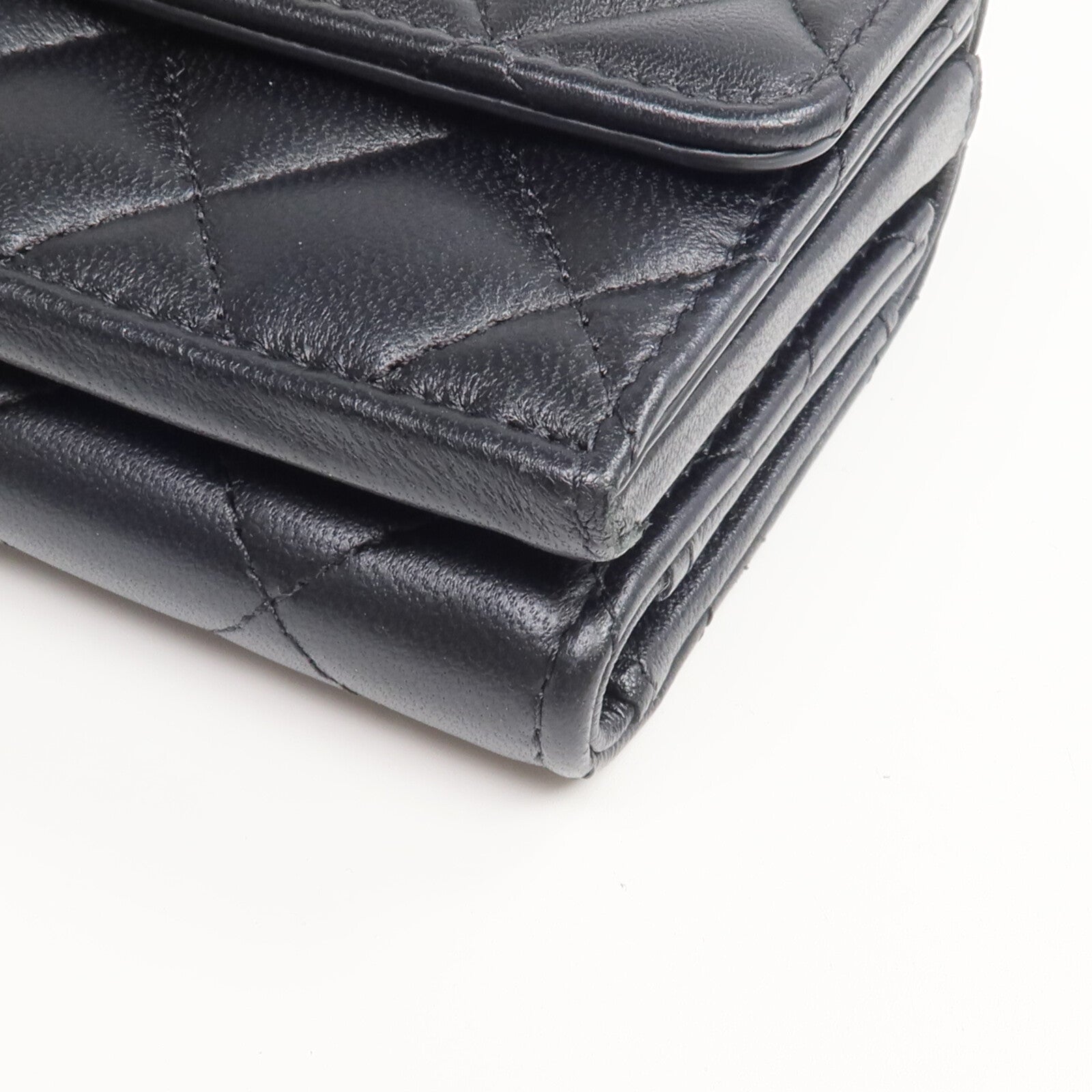 CHANEL 羊皮皮革CC Logo Flap Wallet錢包