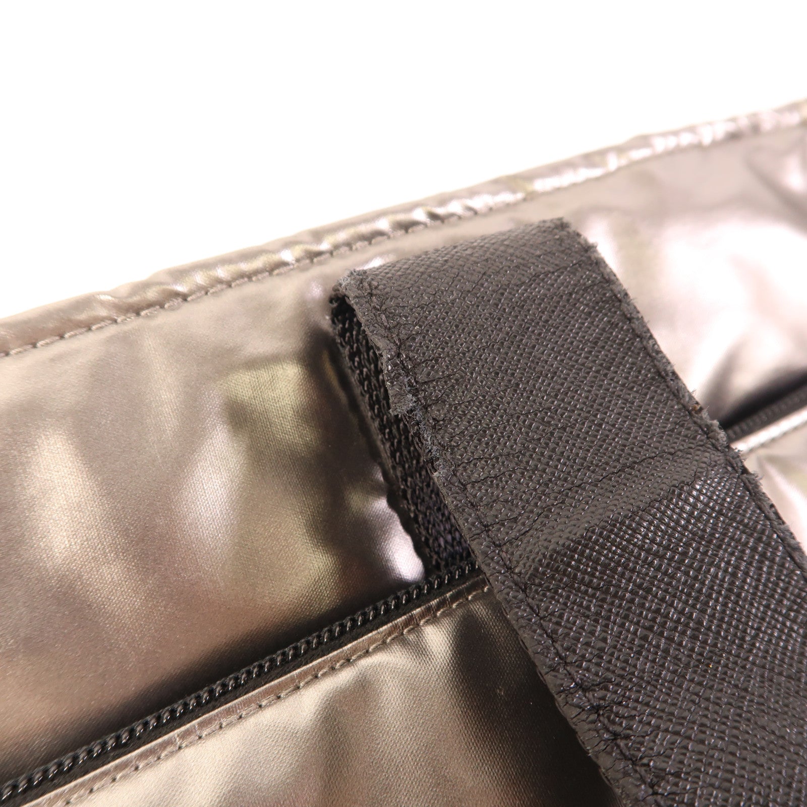 PRADA 尼龍Shoulder Tote銀扣肩背袋/手挽袋