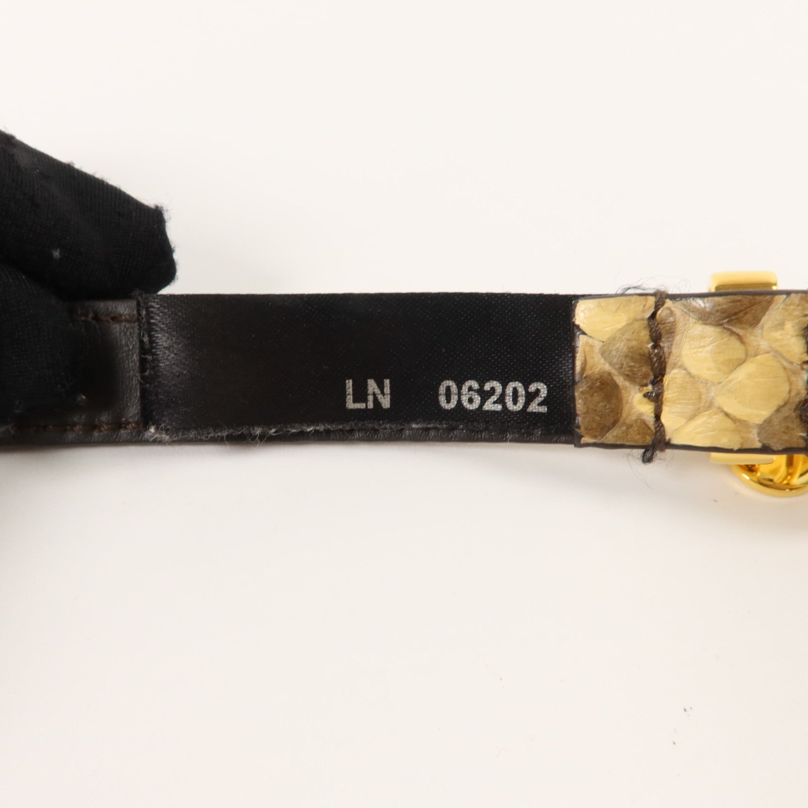 Miu Miu 蛇皮皮革Belt 80cm皮帶