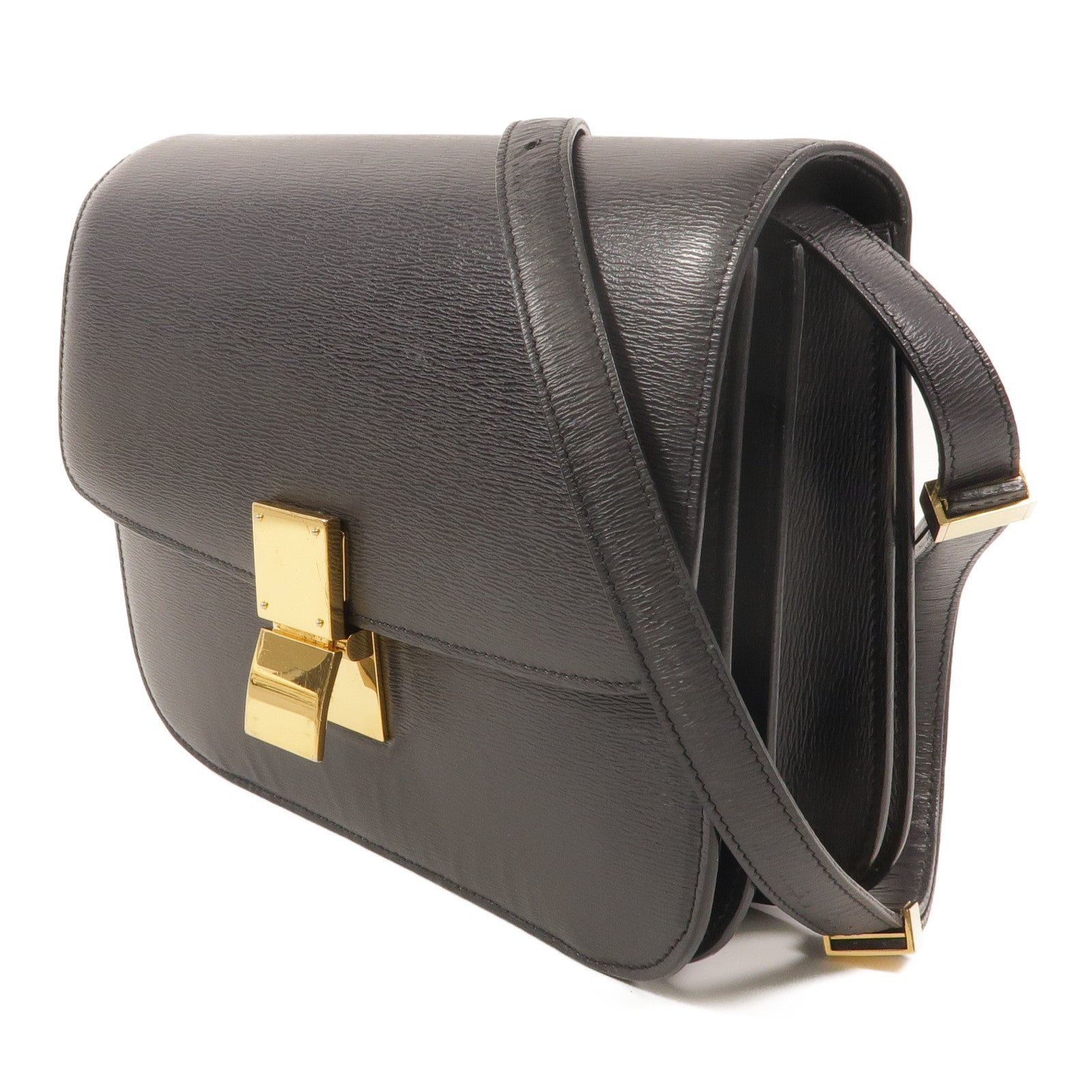 CELINE 【激減優惠】牛皮皮革Classic Box Medium肩背袋