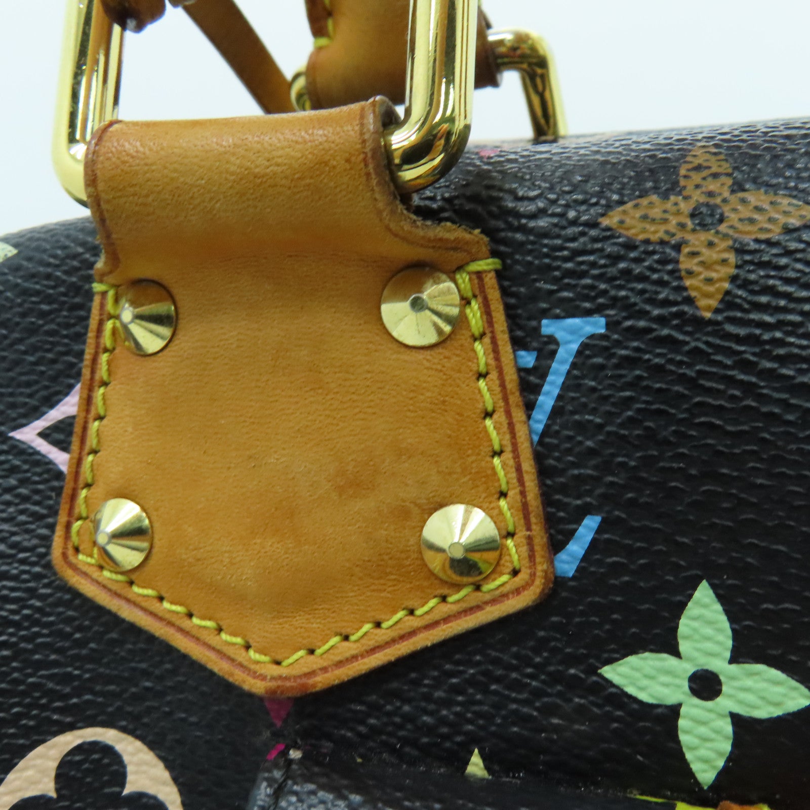 LOUIS VUITTON 【激減優惠】Monogram Multicolore Speedy 30金扣手挽袋黑色彩色