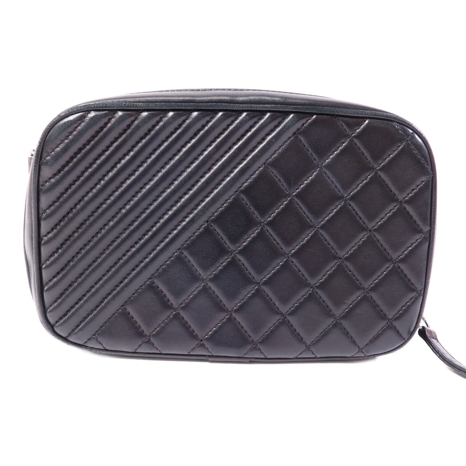 CHANEL 牛皮皮革Coco Boy Camera Bag銀扣鏈帶肩背袋