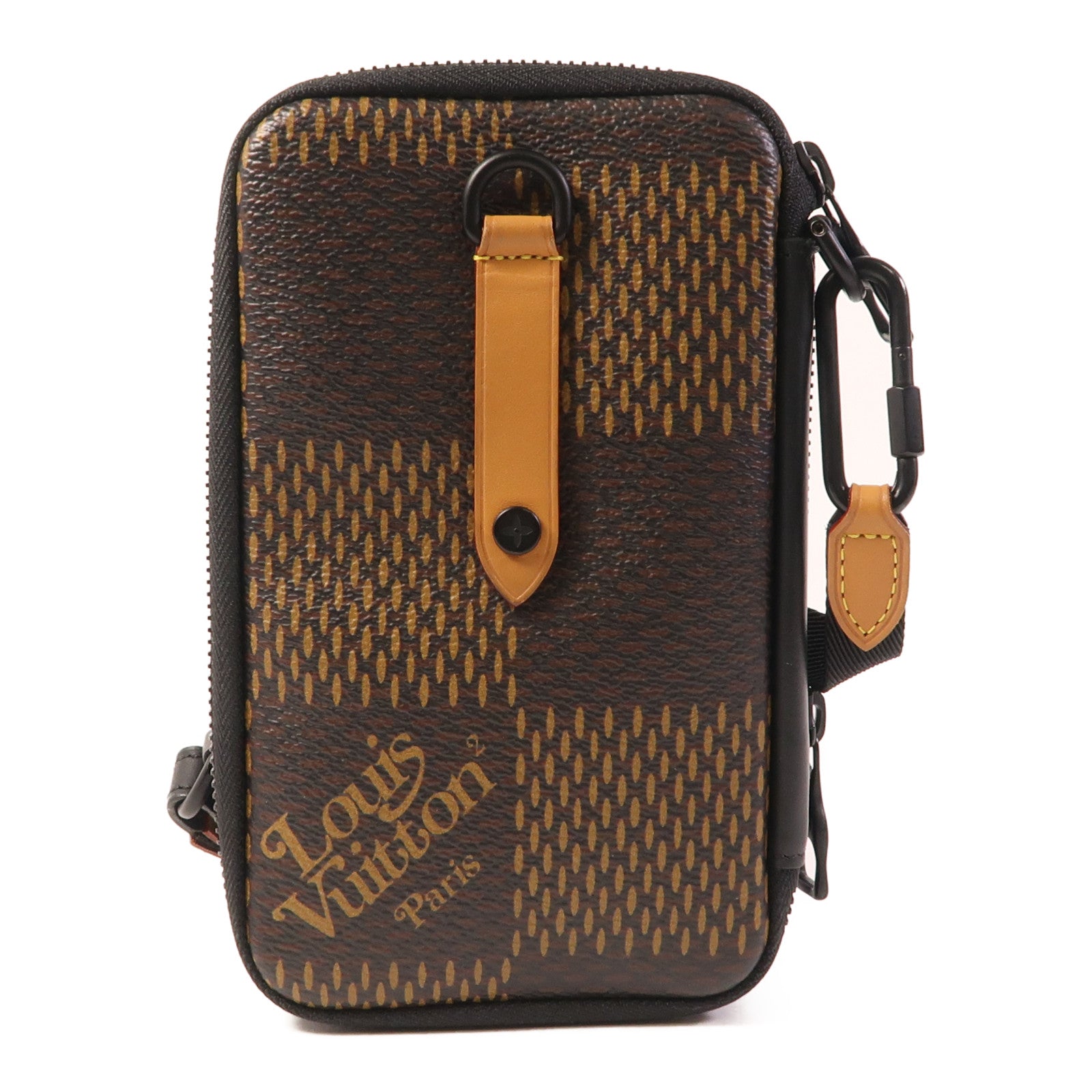 LOUIS VUITTON 【激減優惠】Damier LV x Nigo Phone Pouch肩背袋
