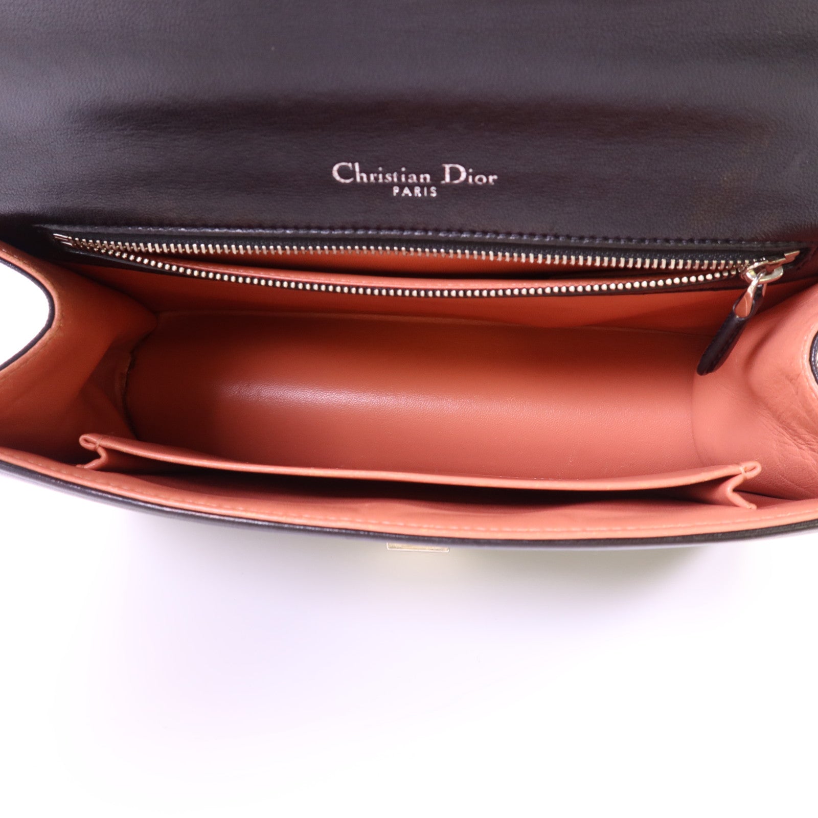 Dior 【激減優惠】羊皮皮革Crystal Feather Medium Diorama銀扣鏈帶肩背袋