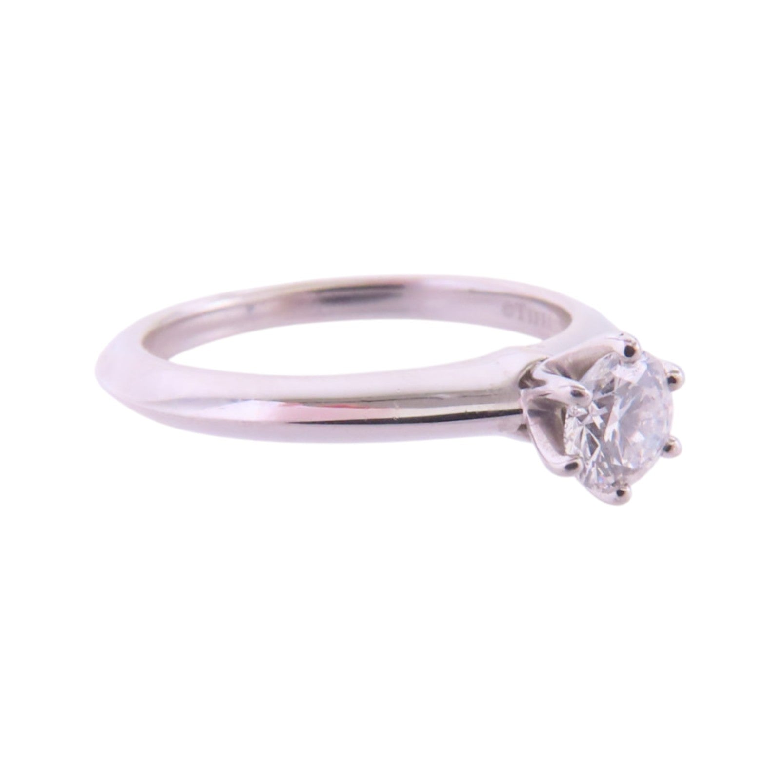 TIFFANY＆CO PT950鉑金Diamond Ring鑽石戒指US#3.5