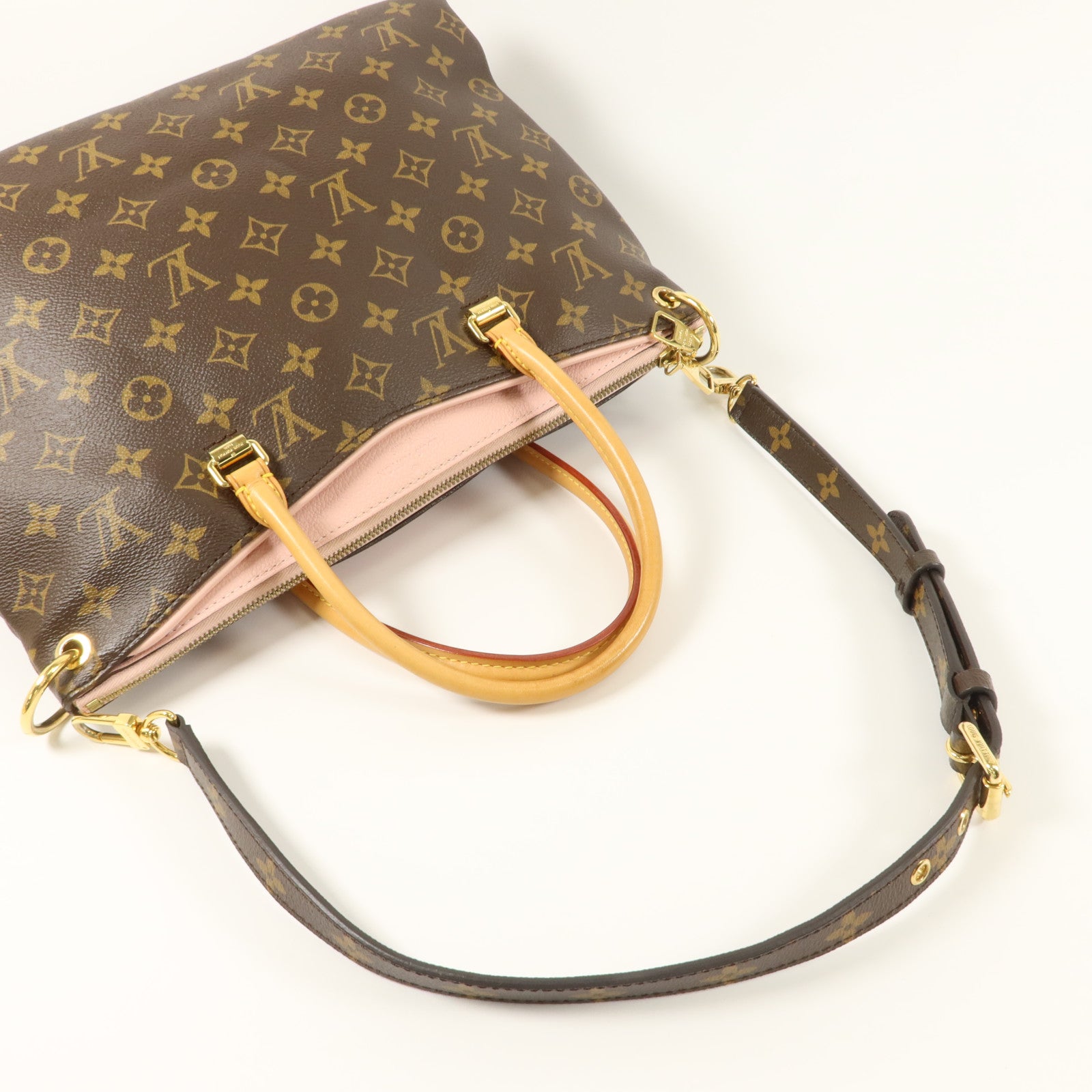 LOUIS VUITTON Monogram Pallas MM手挽肩背兩用袋