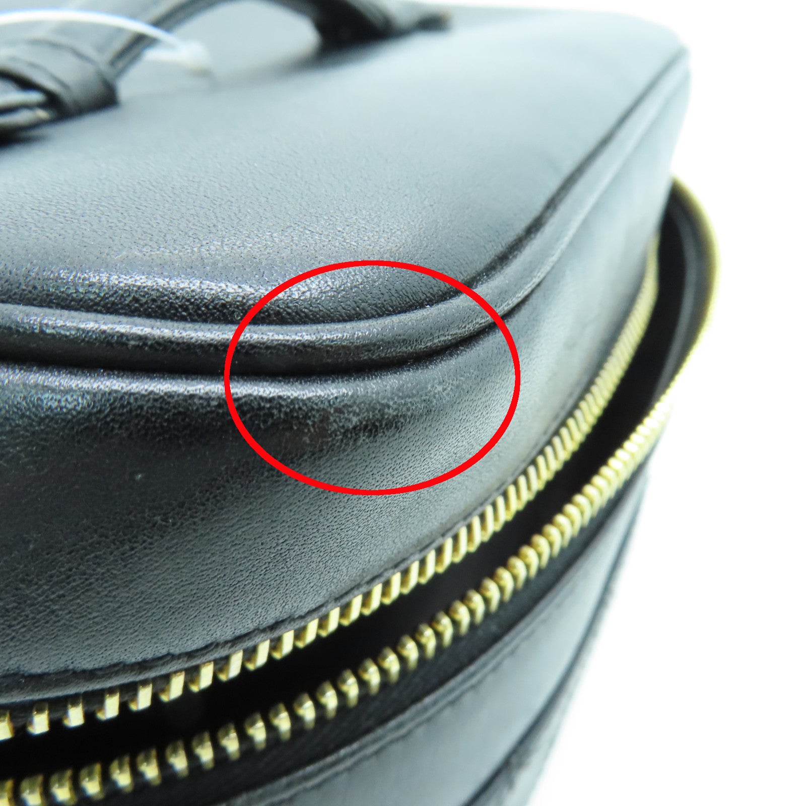 CHANEL 菱格牛皮皮革Handbag金扣手挽袋黑色