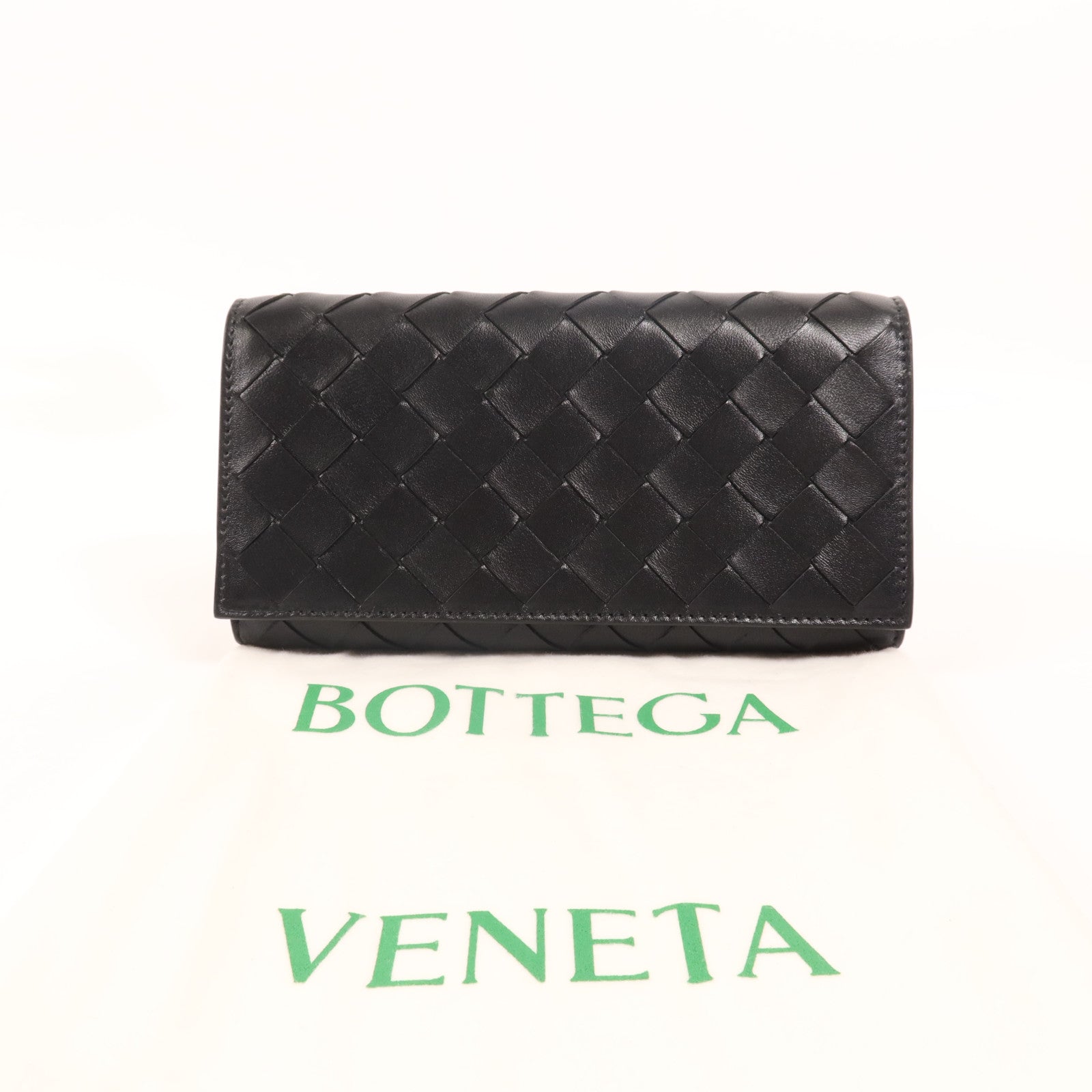 BOTTEGA VENETA 牛皮皮革Long wallet金扣長錢包