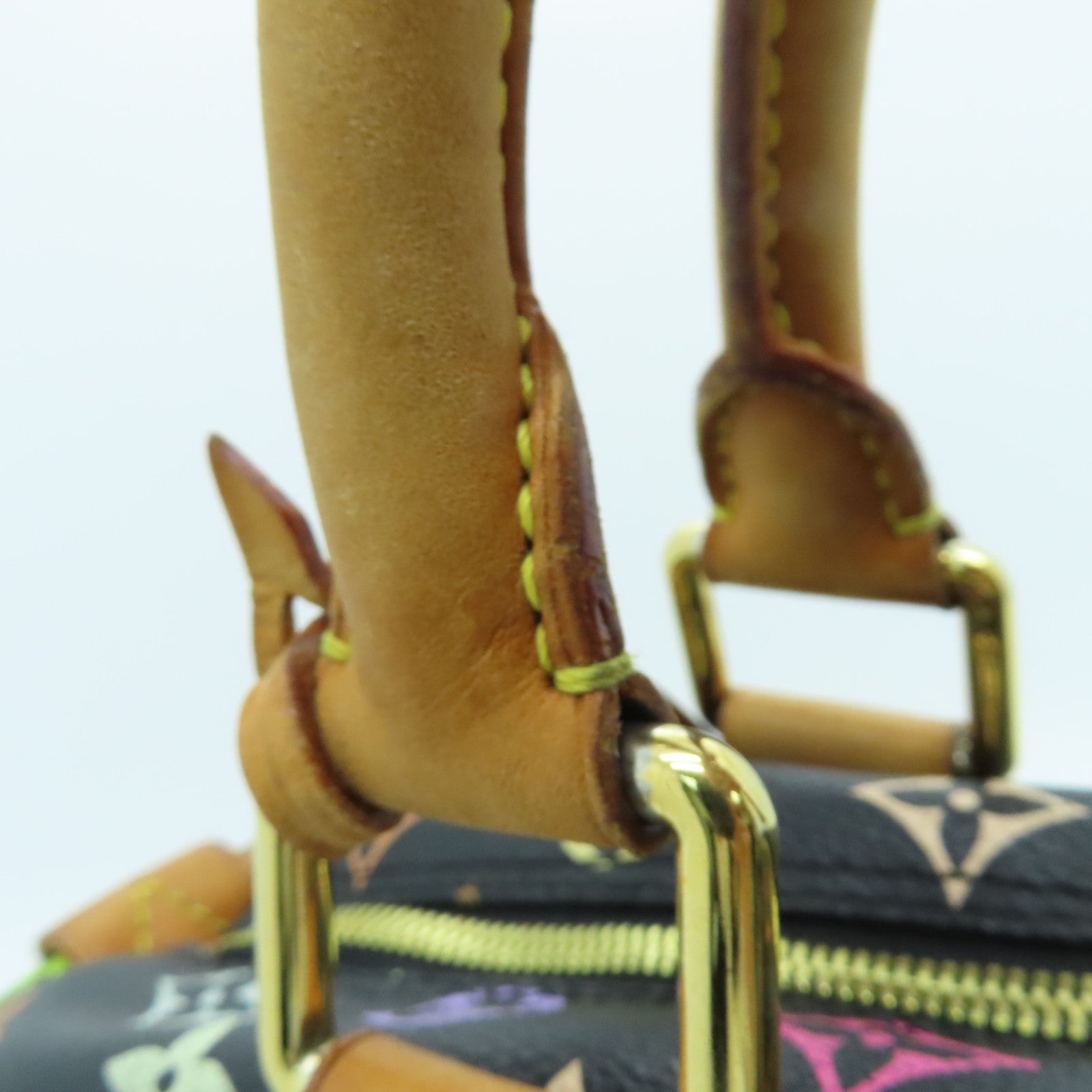 LOUIS VUITTON 【激減優惠】Monogram Multicolore Speedy 30金扣手挽袋黑色彩色