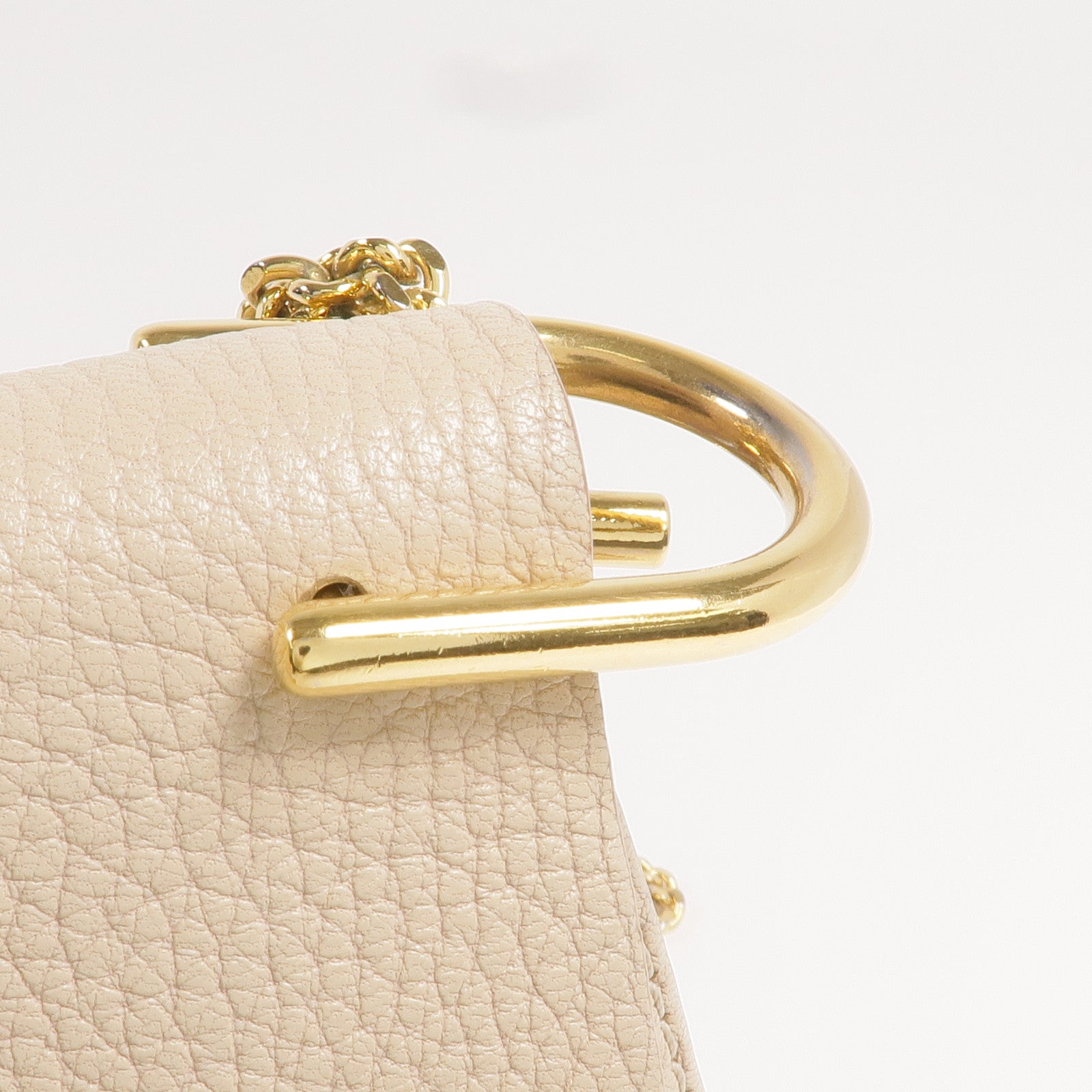 Chloe 牛皮皮革金扣鏈帶肩背袋