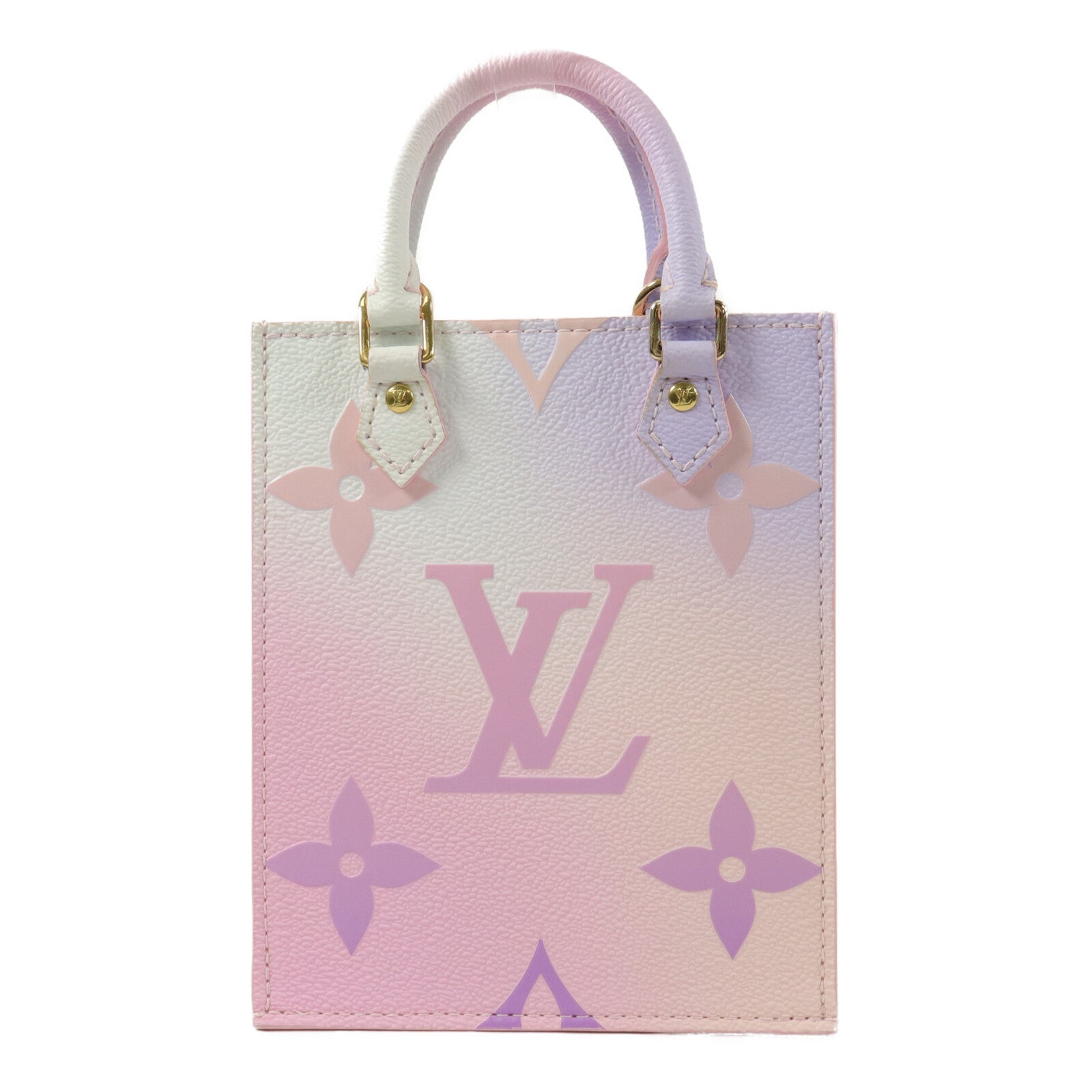 LOUIS VUITTON Monogram Giant Petit Sac Plat Spring in the City手挽肩背兩用袋