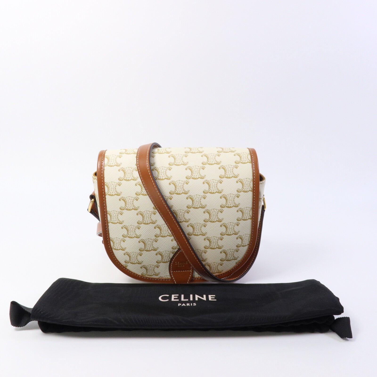 CELINE 塗層帆布Folco肩背袋