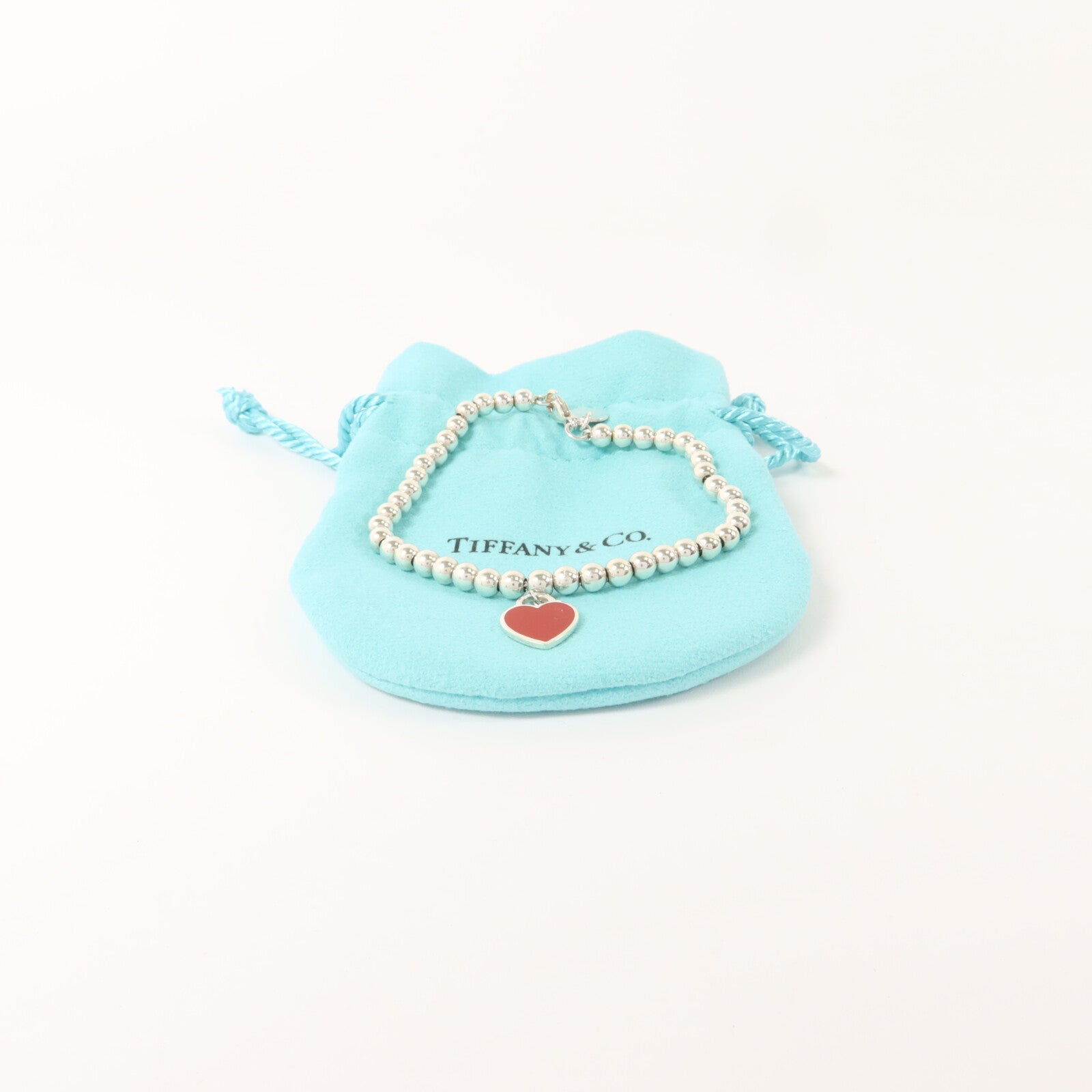 TIFFANY＆CO 925純銀Return To Tiffany Heart Tag手鏈
