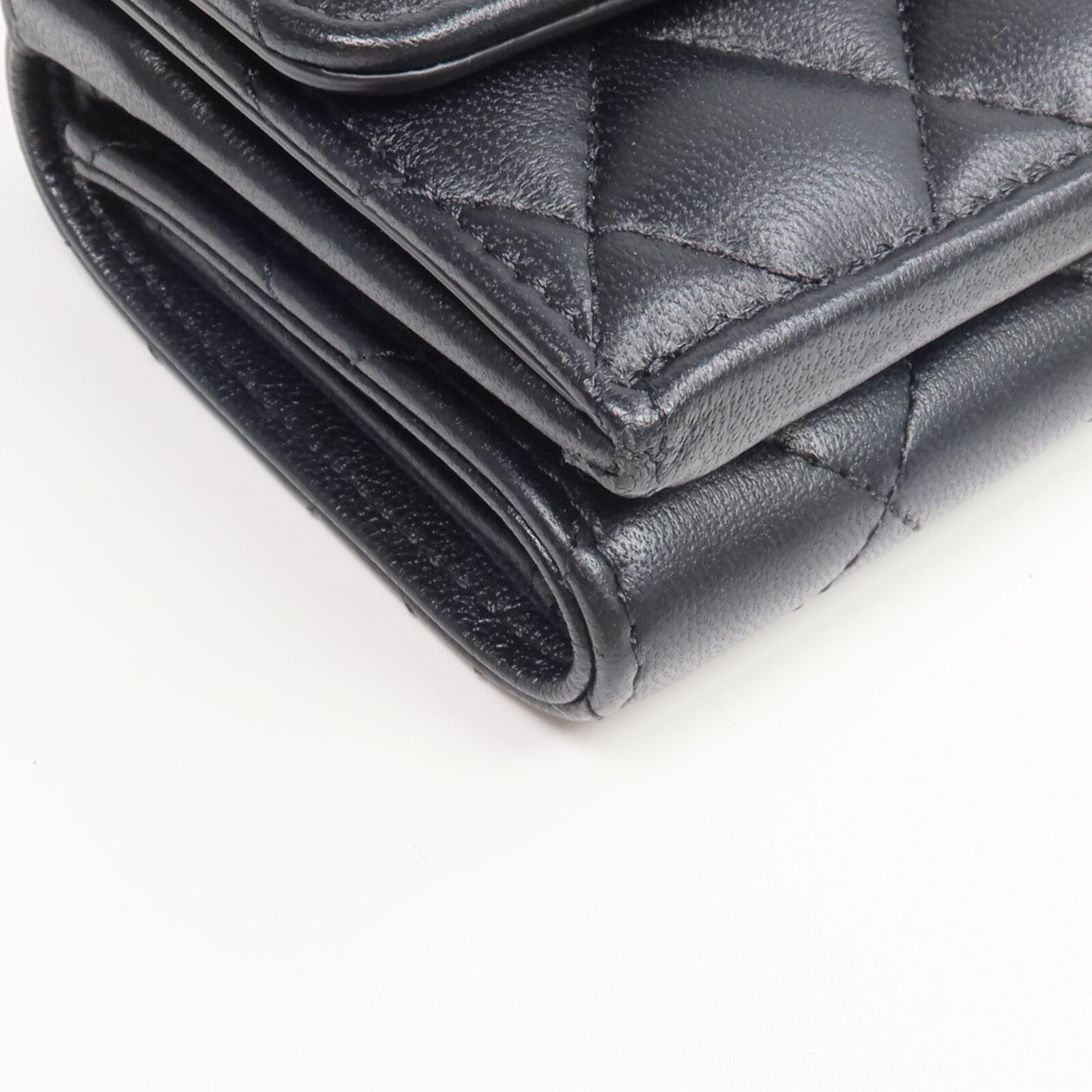 CHANEL 羊皮皮革CC Logo Flap Wallet錢包