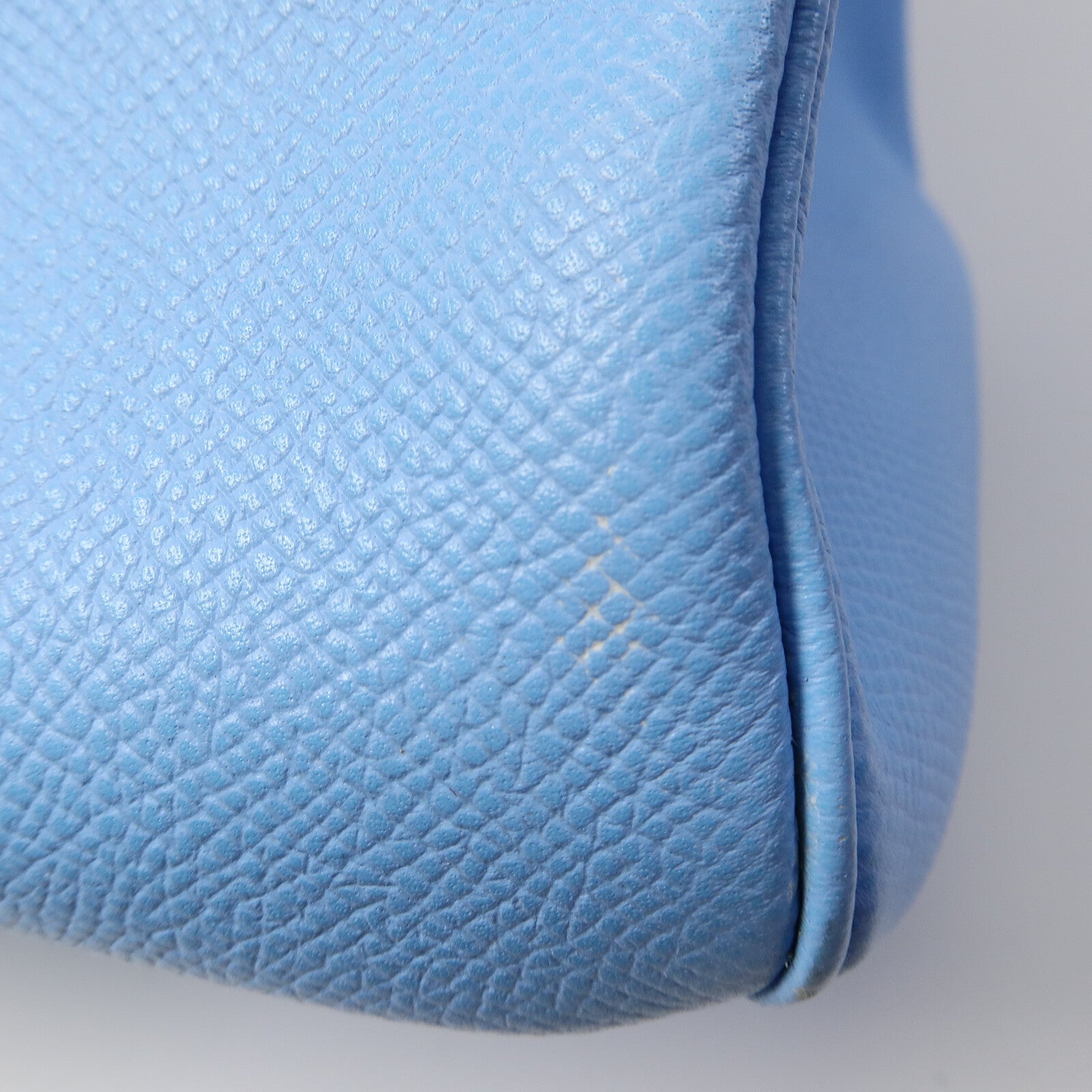 HERMES Epsom皮革Birkin 35手挽袋Celeste/Mykonos