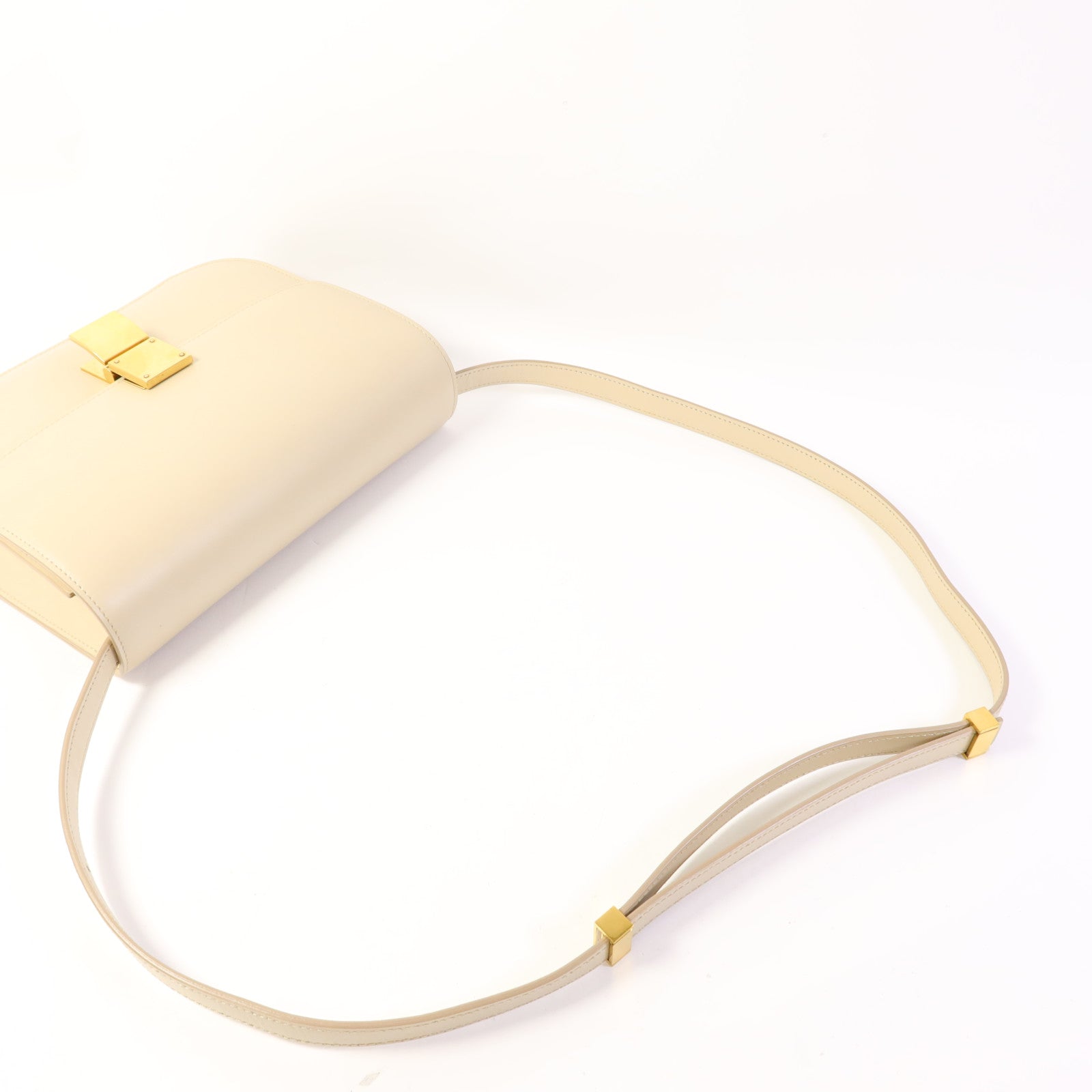 CELINE 牛皮皮革Classic Box Medium金扣肩背袋