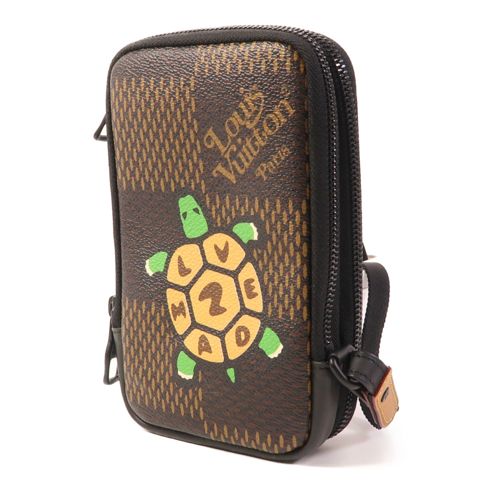 LOUIS VUITTON Damier LV x Nigo Phone Pouch肩背袋