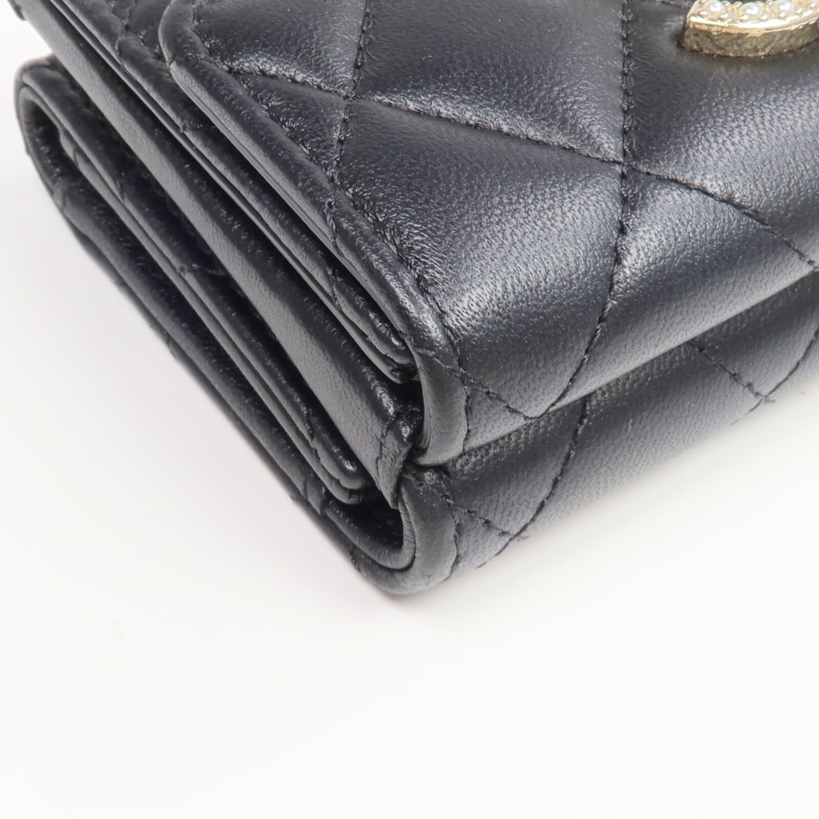 CHANEL 羊皮皮革CC Logo Flap Wallet錢包