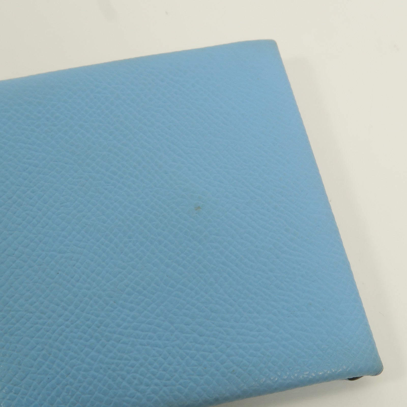 HERMES Epsom皮革Bastia零錢包Celeste