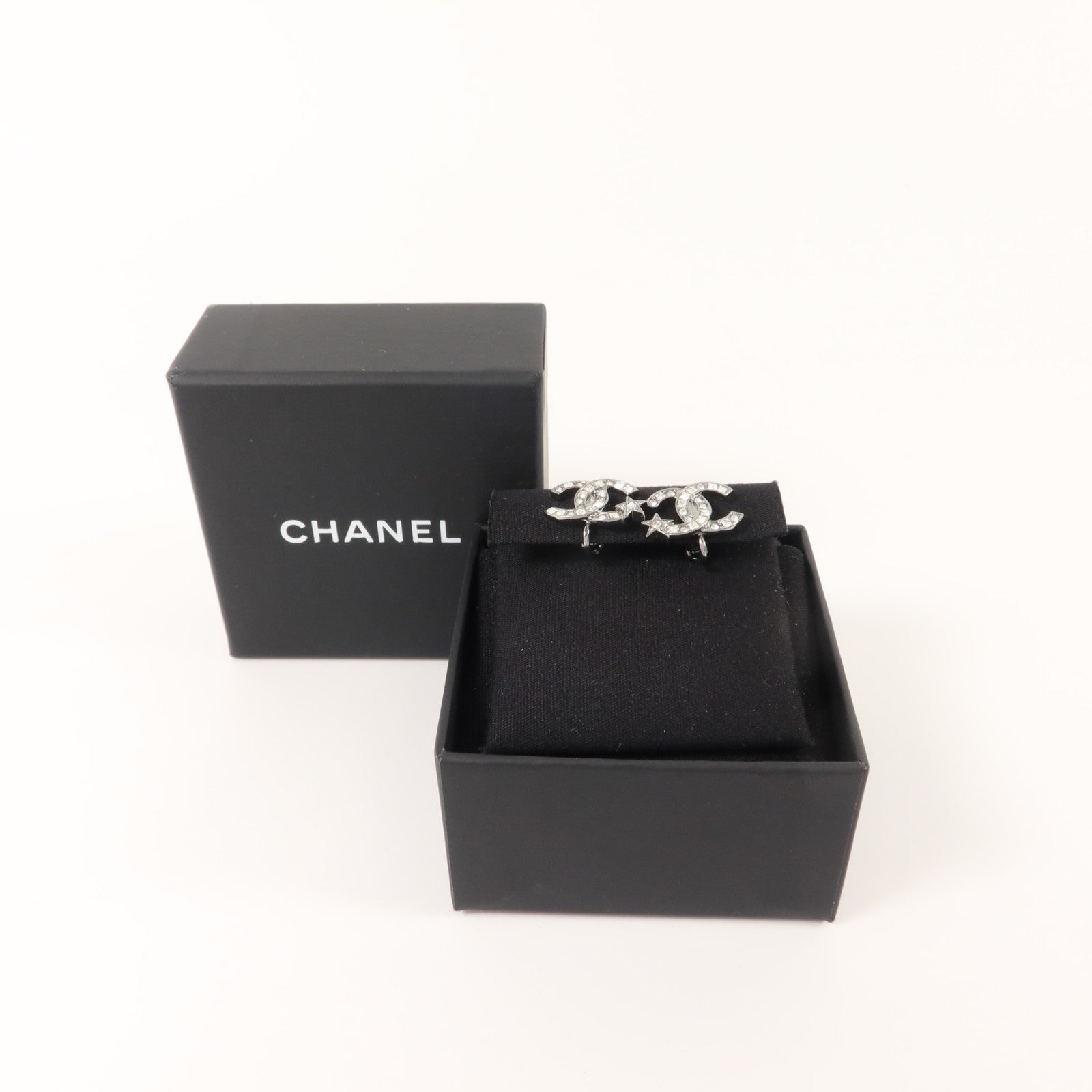 CHANEL 金屬/鉛玻璃Clipped Earring耳環