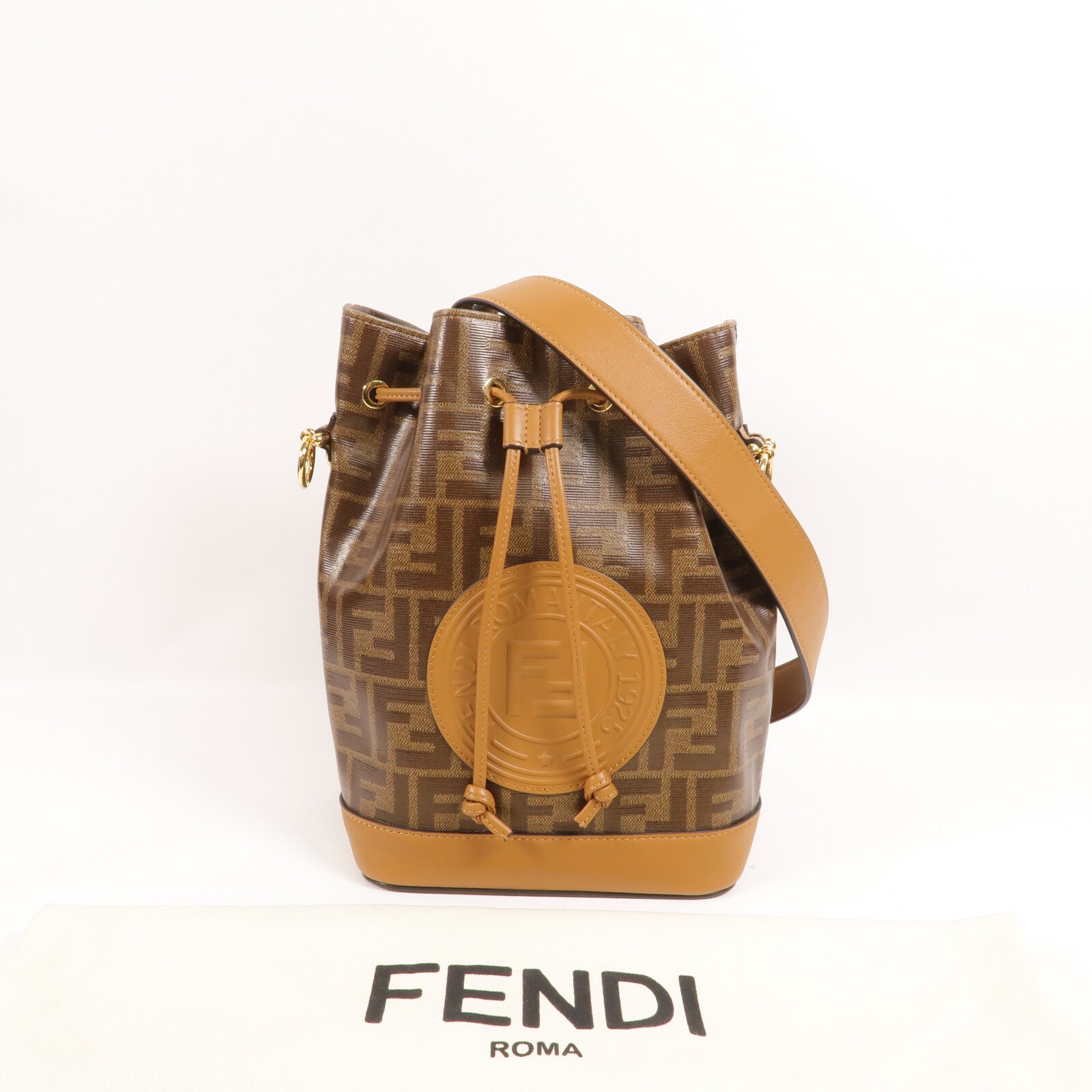 FENDI 塗層帆布Mon Tresor肩背袋