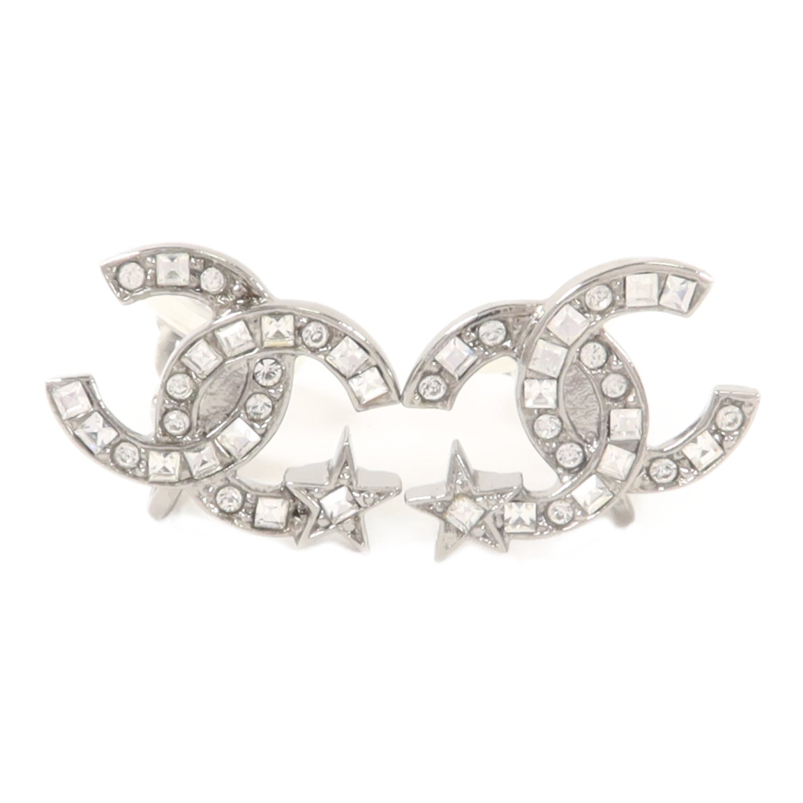 CHANEL 金屬/鉛玻璃Clipped Earring耳環