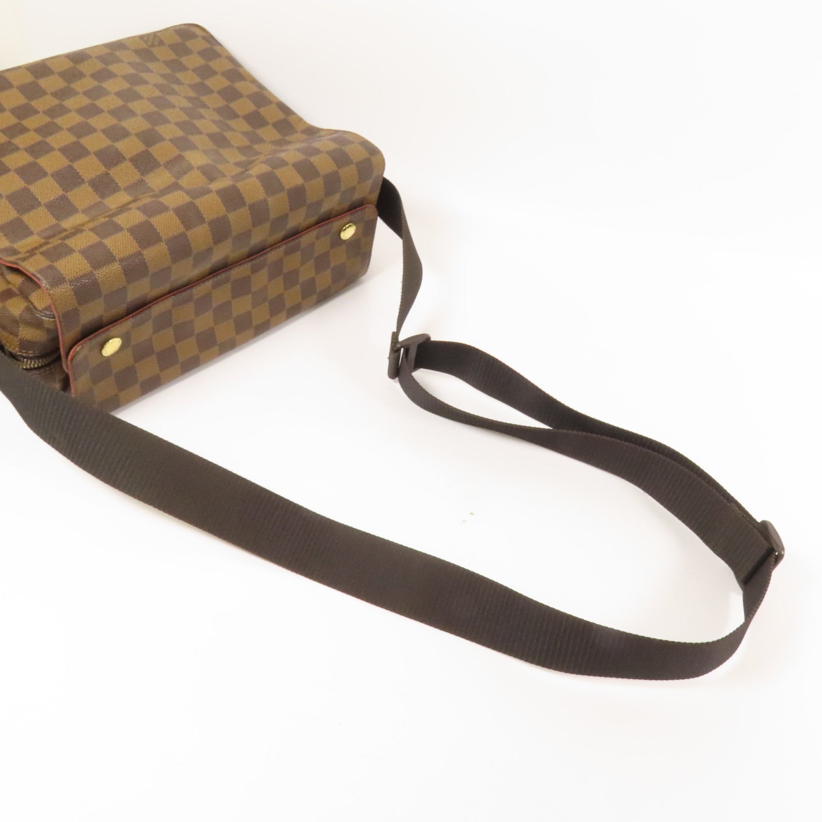 LOUIS VUITTON Damier Naviglio金扣肩背袋