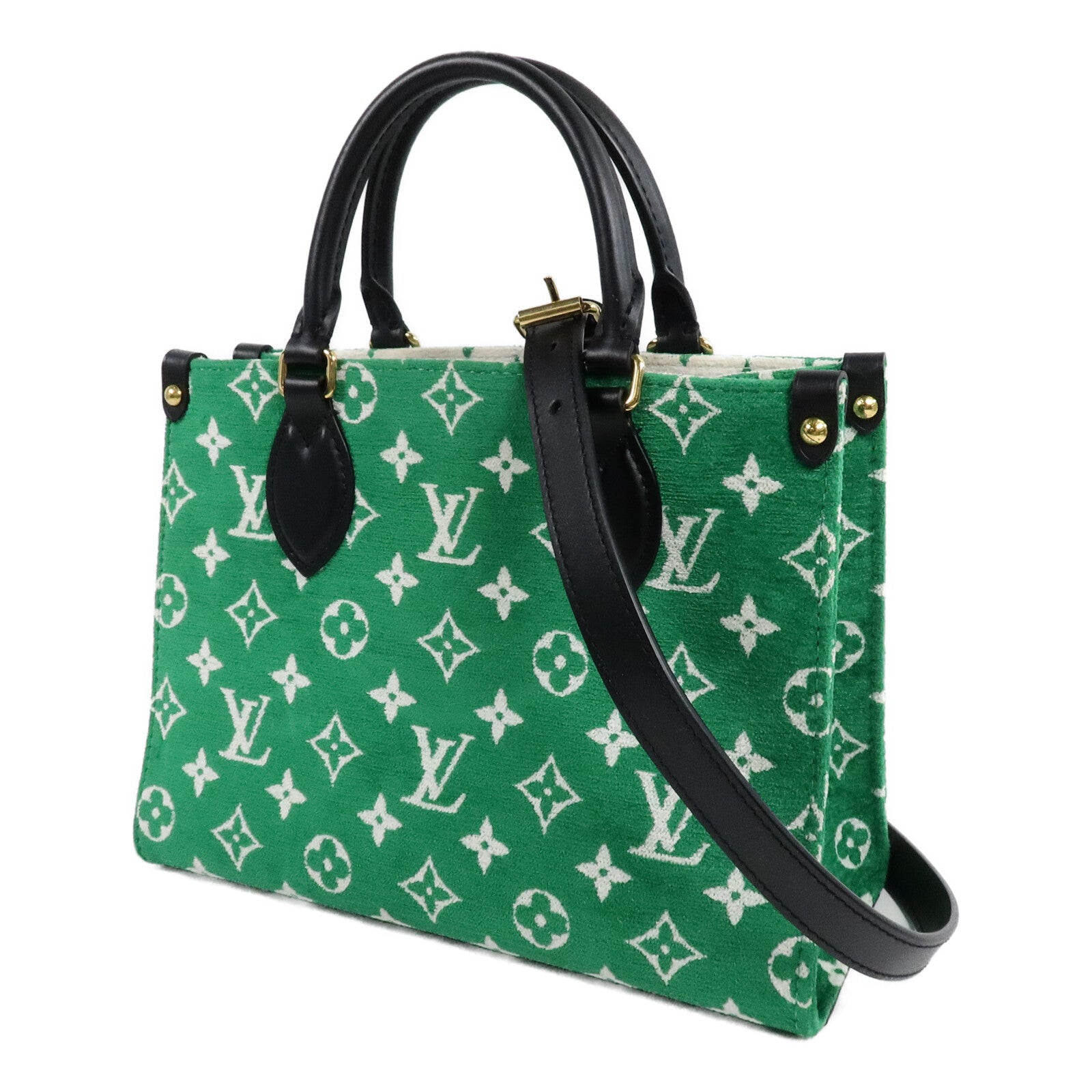 LOUIS VUITTON Monogram Jacquard OnTheGo PM手挽肩背兩用袋