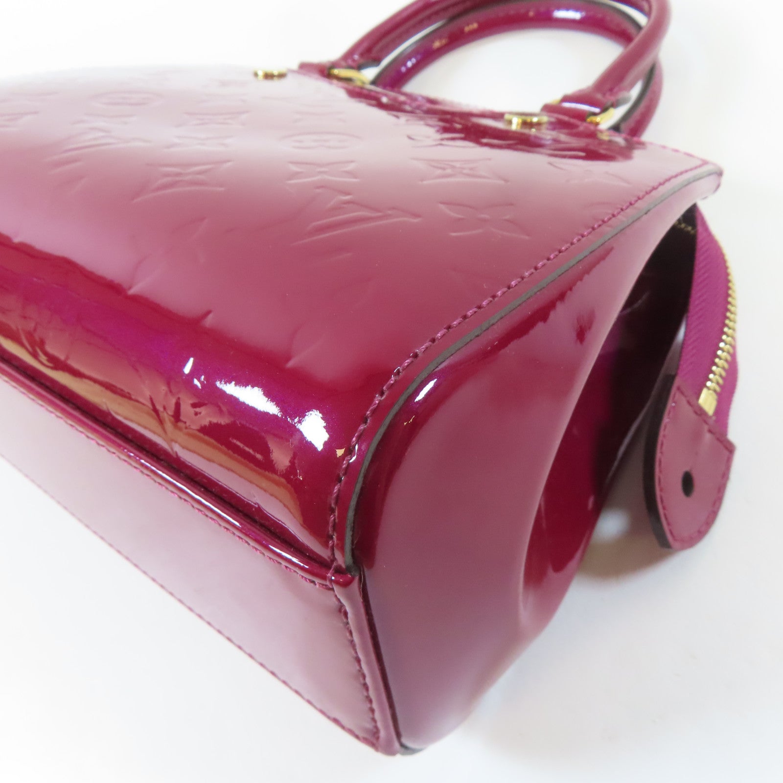 LOUIS VUITTON 【激減優惠】Vernis Brera PM金扣手挽肩背兩用袋紅色